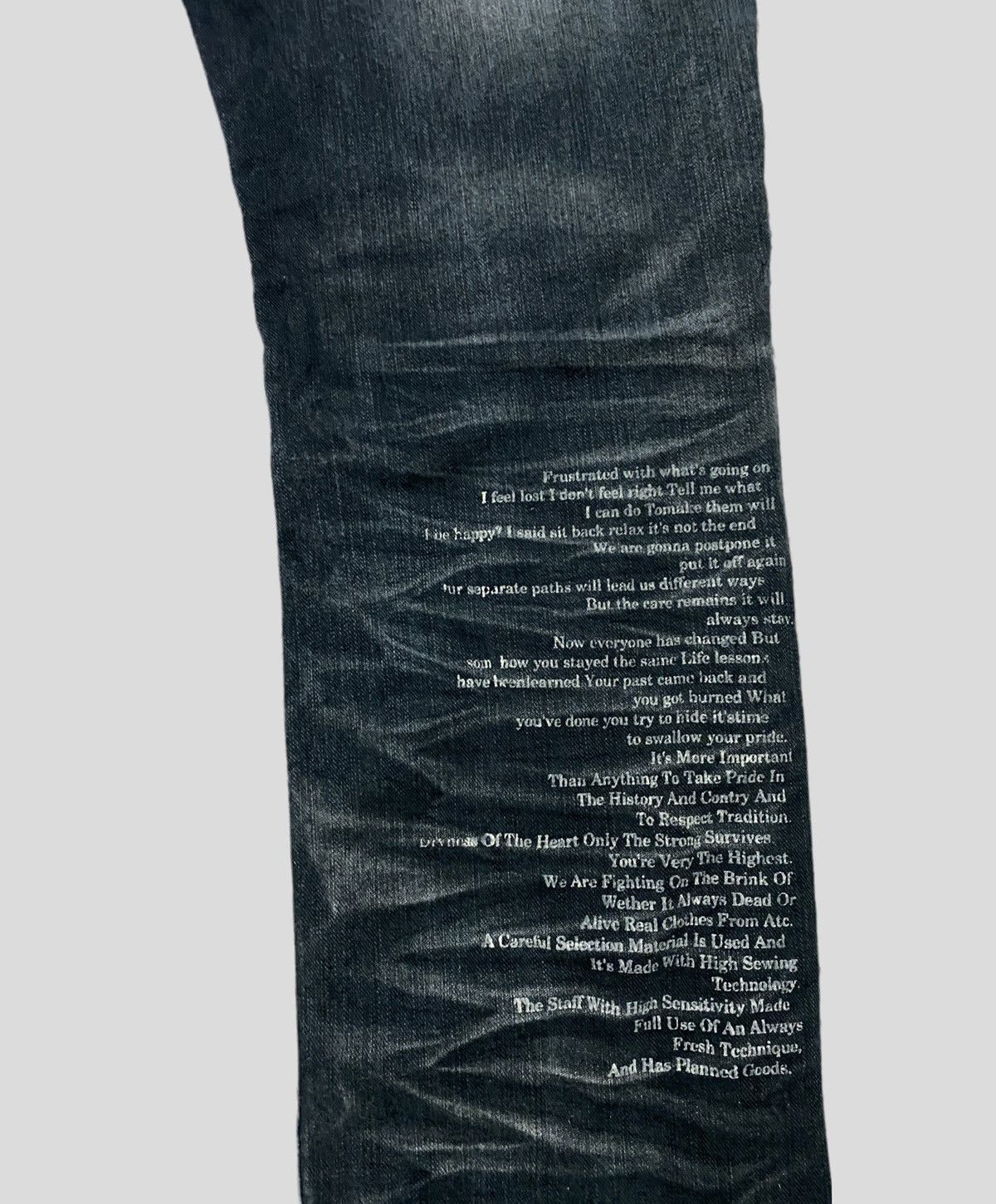 90S POPULAR IN THE ATTIC POEM DISTRESSED DENIM JEANS S37 - 9