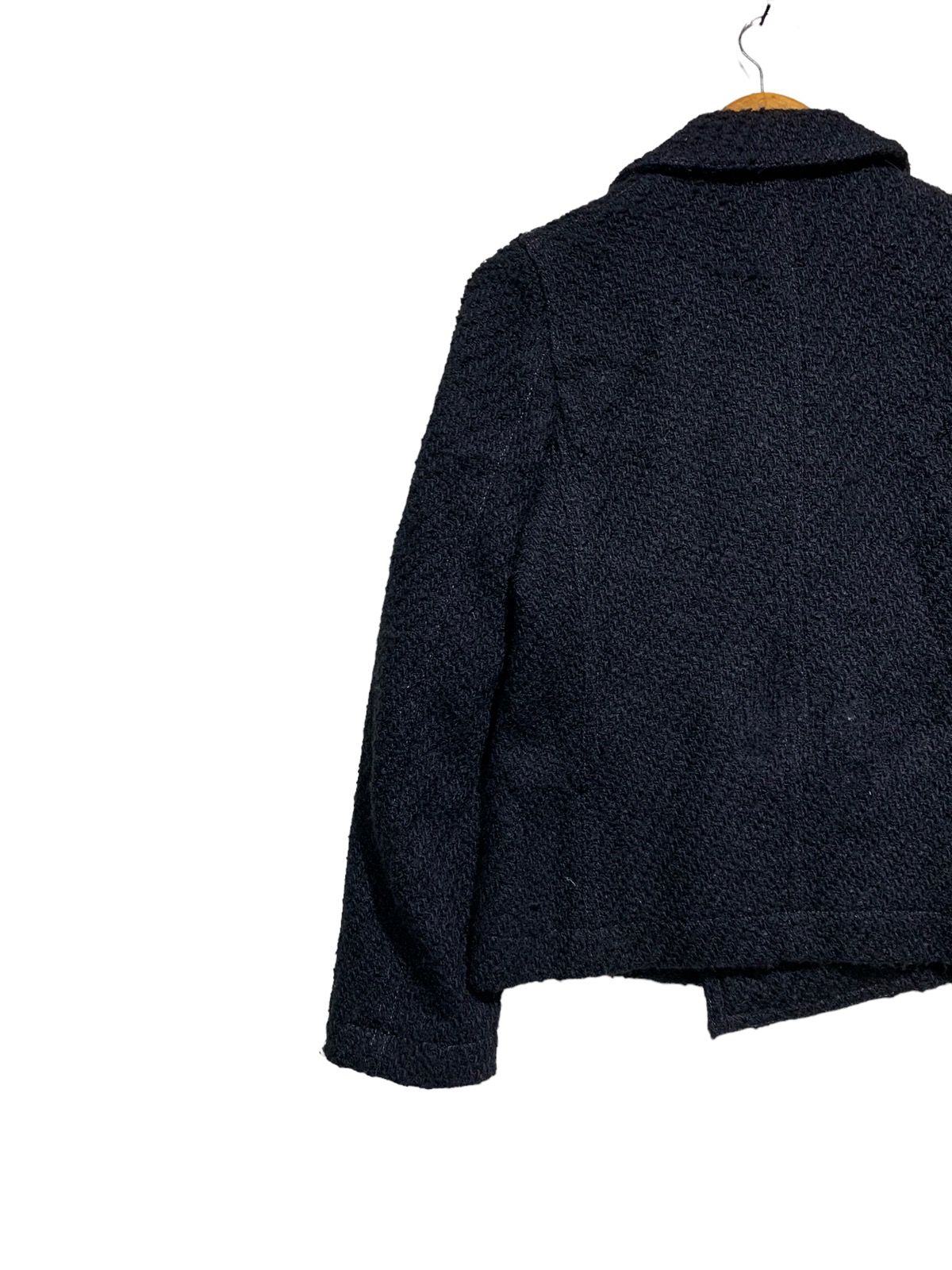🔥TRICOT CdG WOOL CABLE KNIT DOUBLE BREAST JACKETS - 6