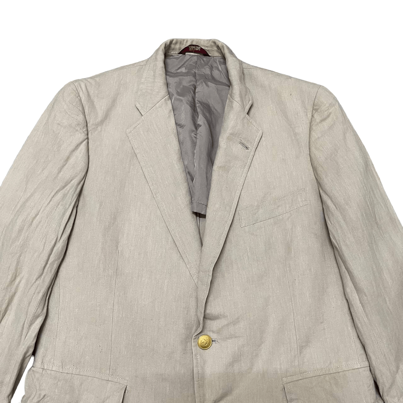 Vintage Chaps Ralph Lauren Gold Button Blazer Jacket - 2