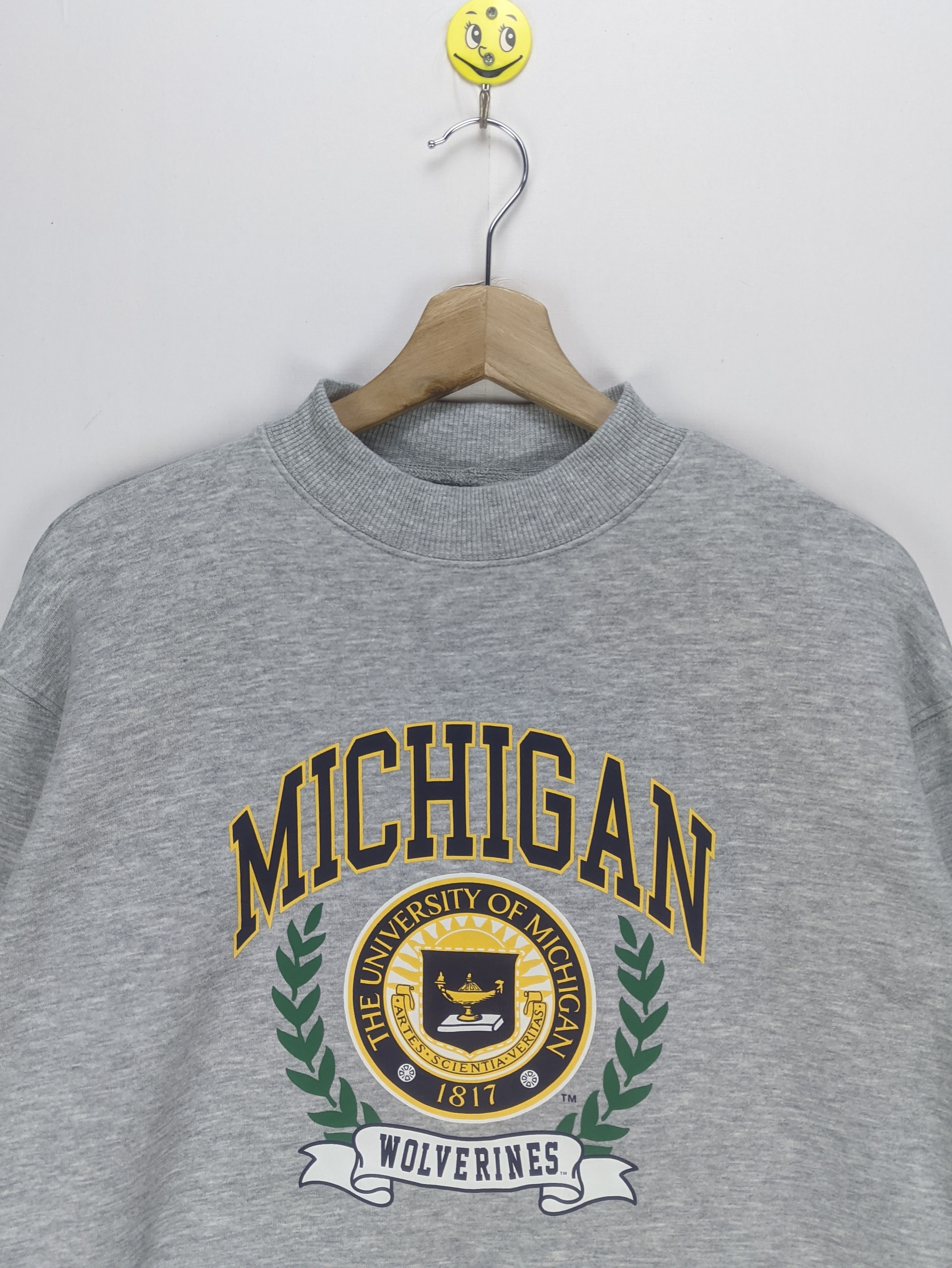 Japanese Brand - Steals🔥Cropped Sweatshirt University of Michigan - 7