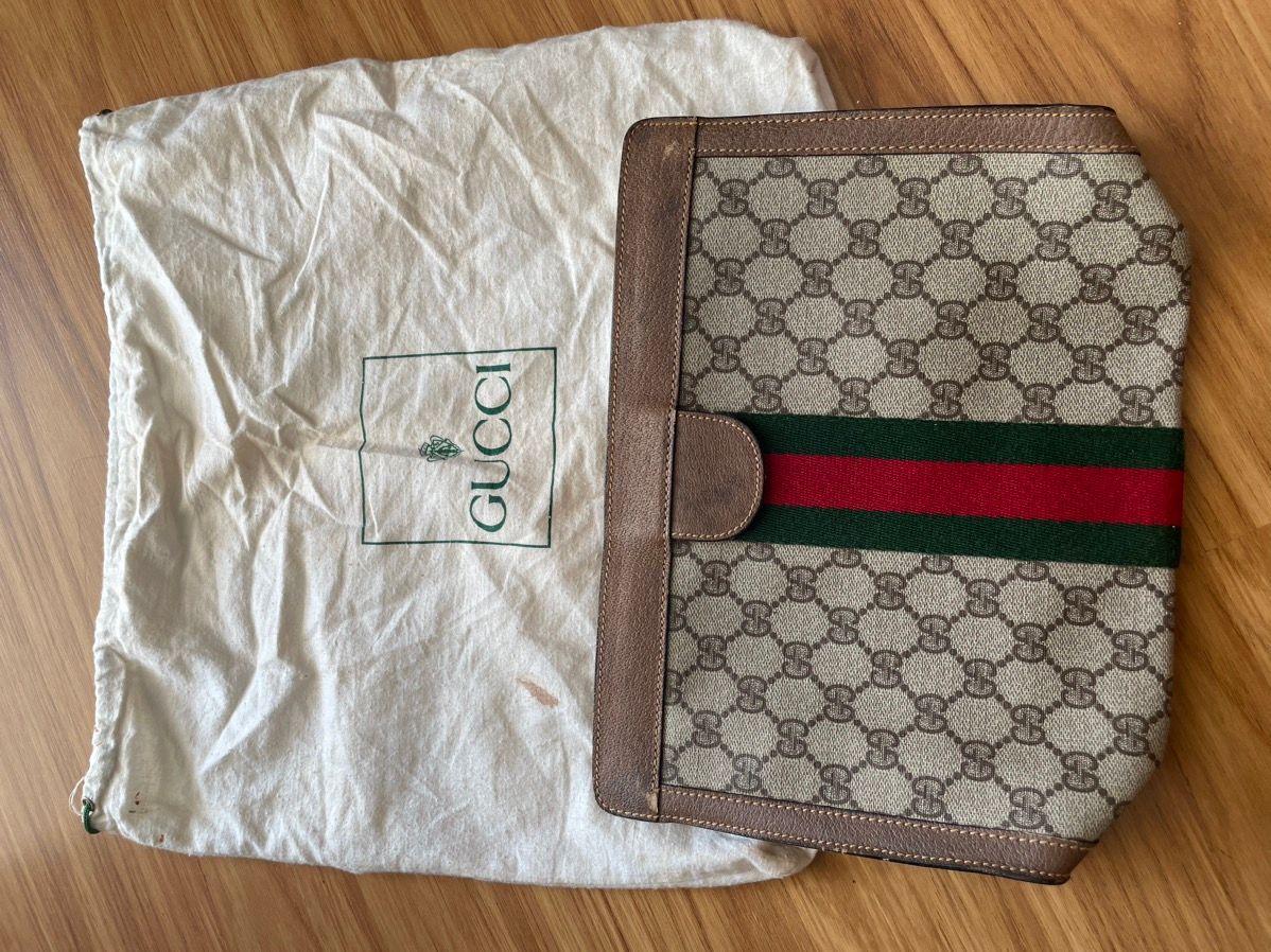 Gucci 1980 Monogram Clutch Bag - 1