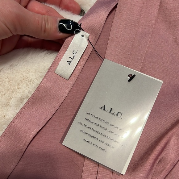 A.L.C. – Tomlin Crop Top in Dusty Rose (Size 8) - 6