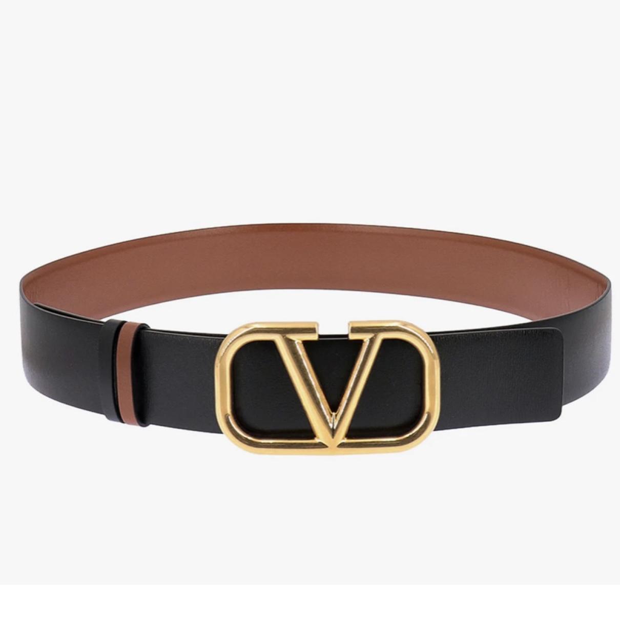 VLogo leather belt - 2