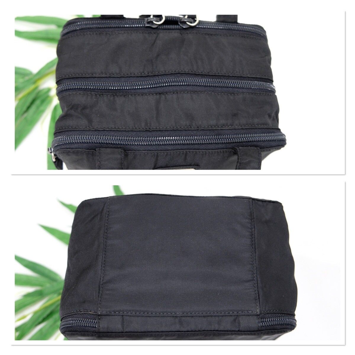 vintage Prada cosmetic/travel bag Black nylon - 5