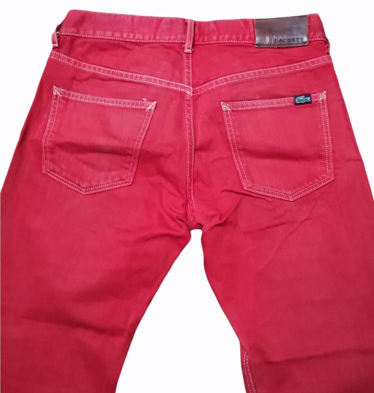 Lacoste Dirty Red Denim - 4