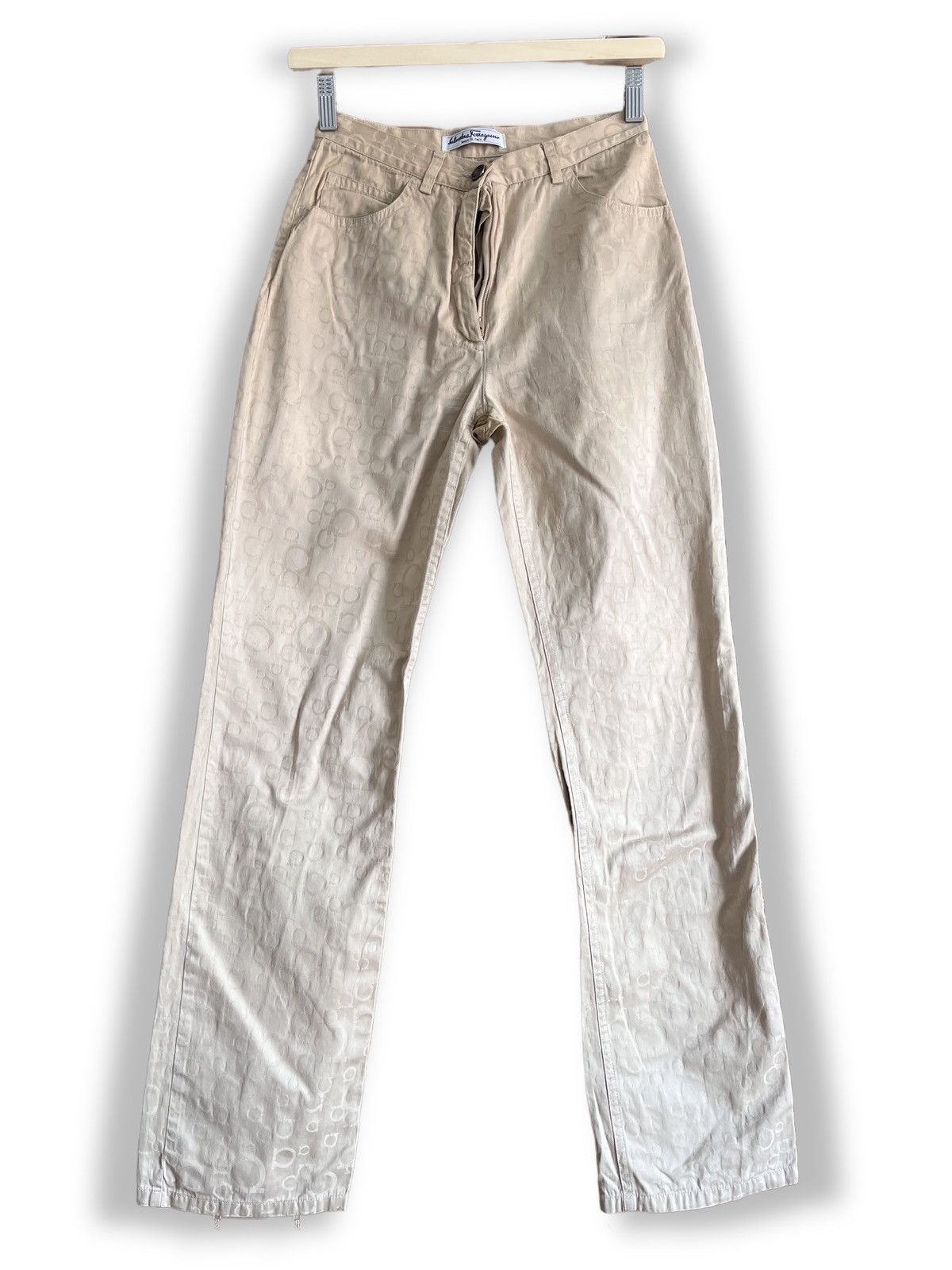 Vintage - Salvatore Ferragamo Monogram Pants Made In Italy - 1