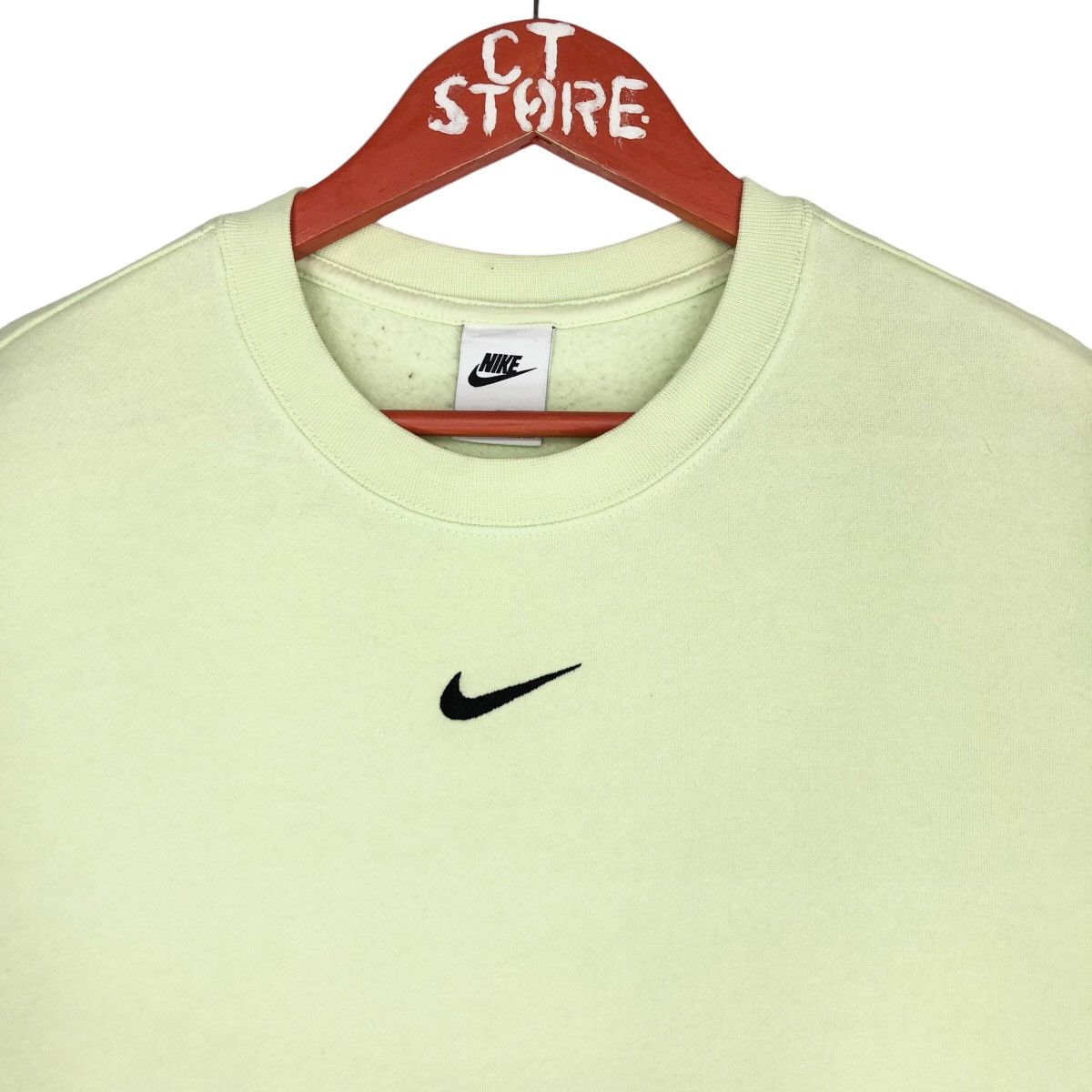 Nike Centre Swoosh Crewneck Sweatshirts Mint Green - 3