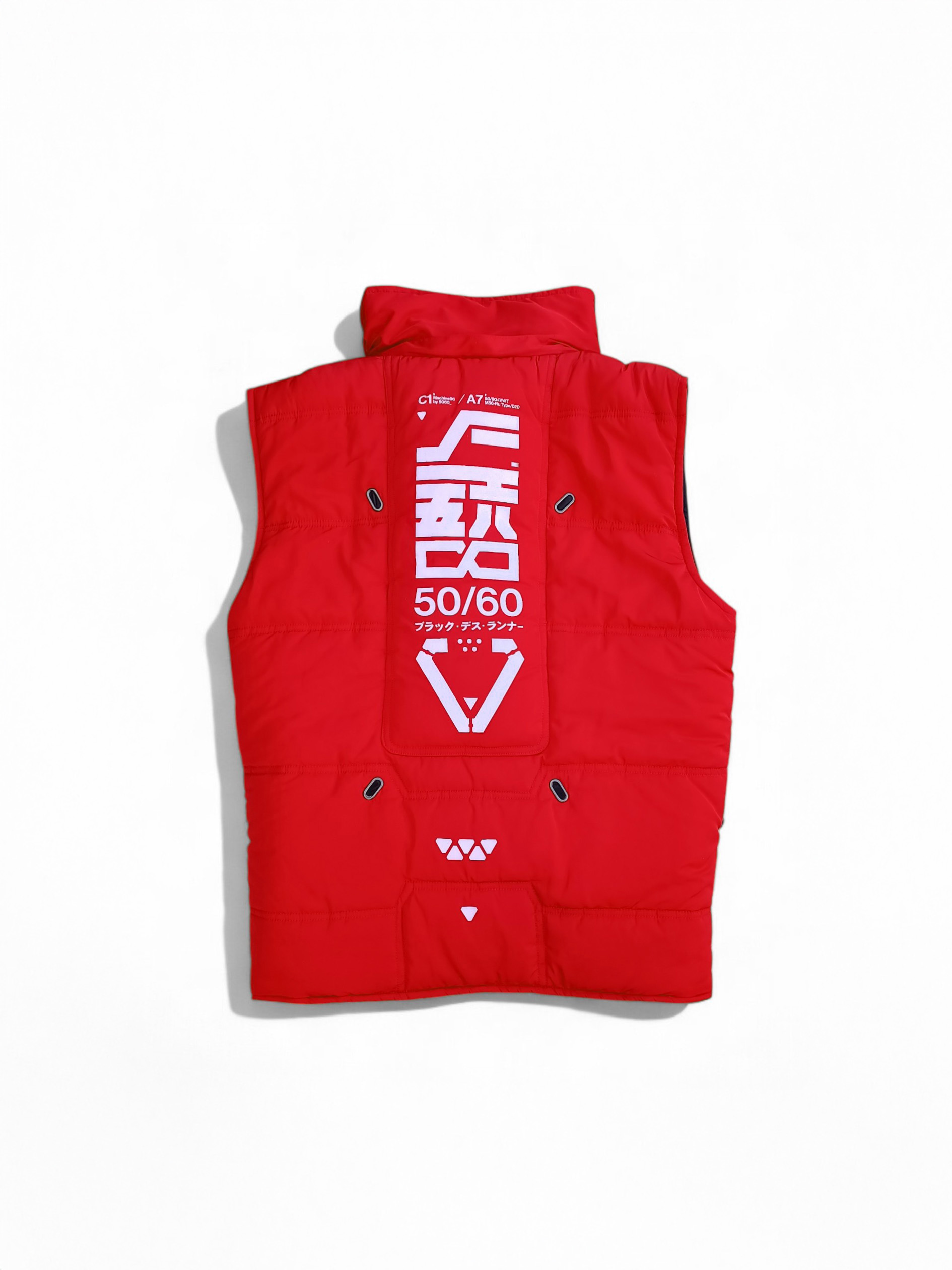 MACHINE56™ M56®/VT-R_G1 RED VARIANT PUFFER VEST ©2020_ ブラック・デス・ランナー - 4