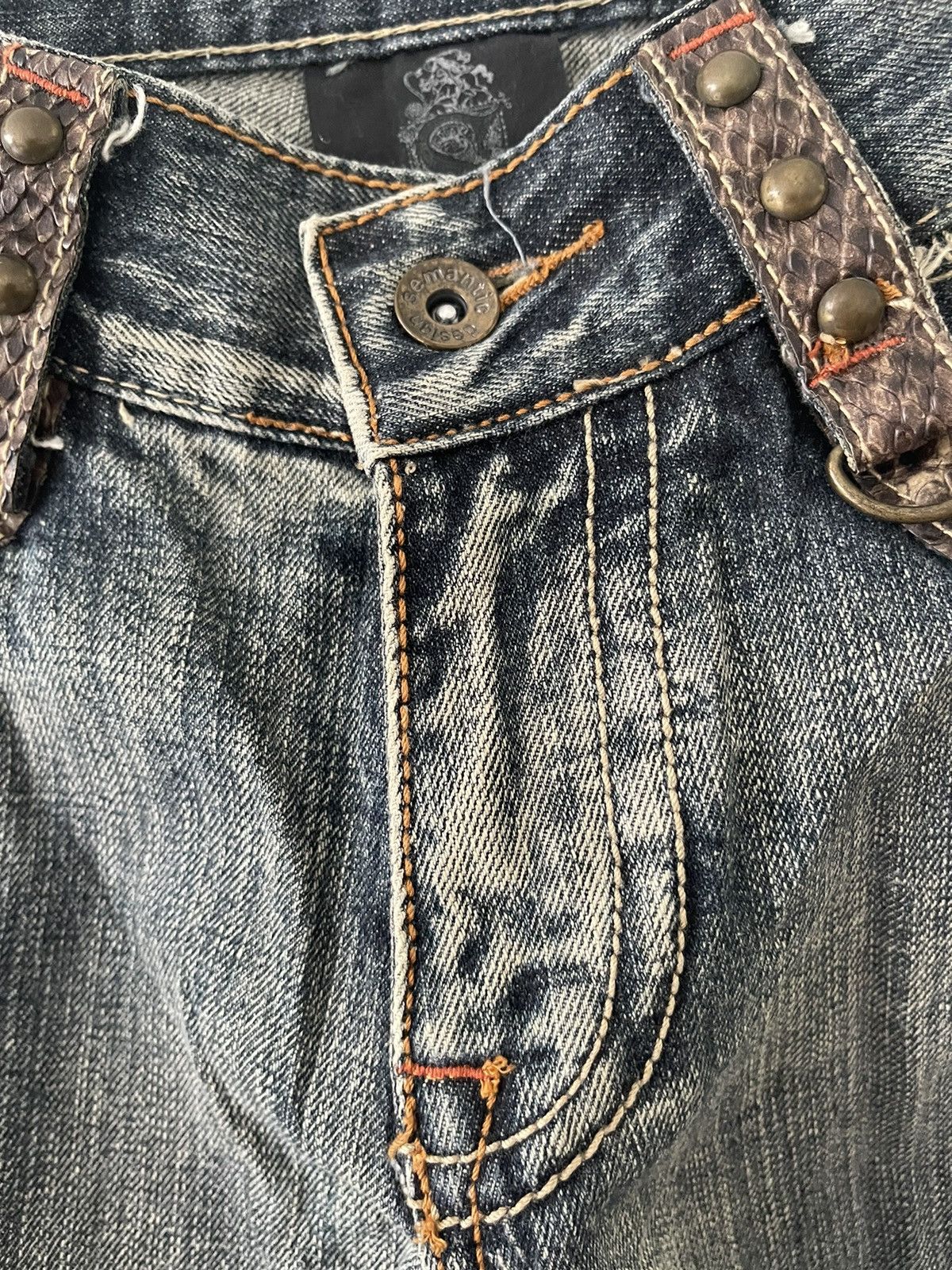 If Six Was Nine - Semantic Design Multi Pocket flare Jeans - 11
