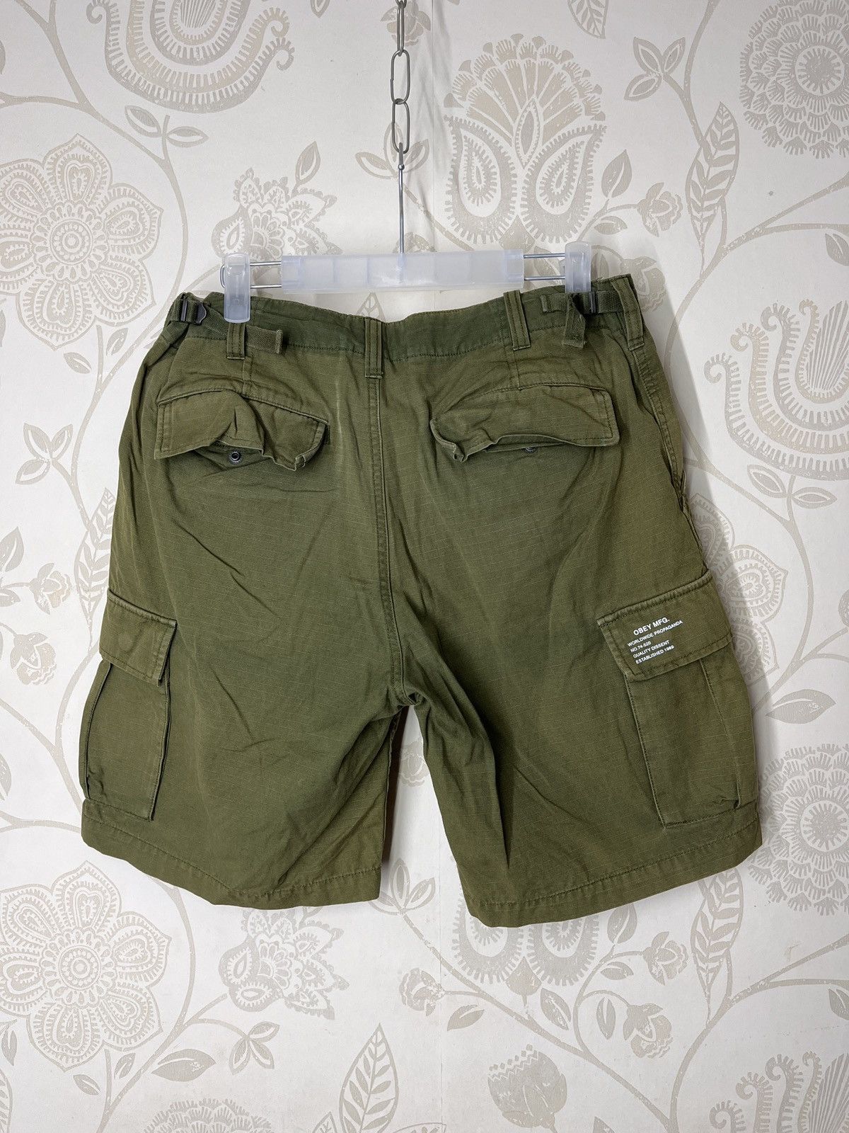 Vintage - Grails Obey Worldwide Cargo Short Pants Sun Faded - 2