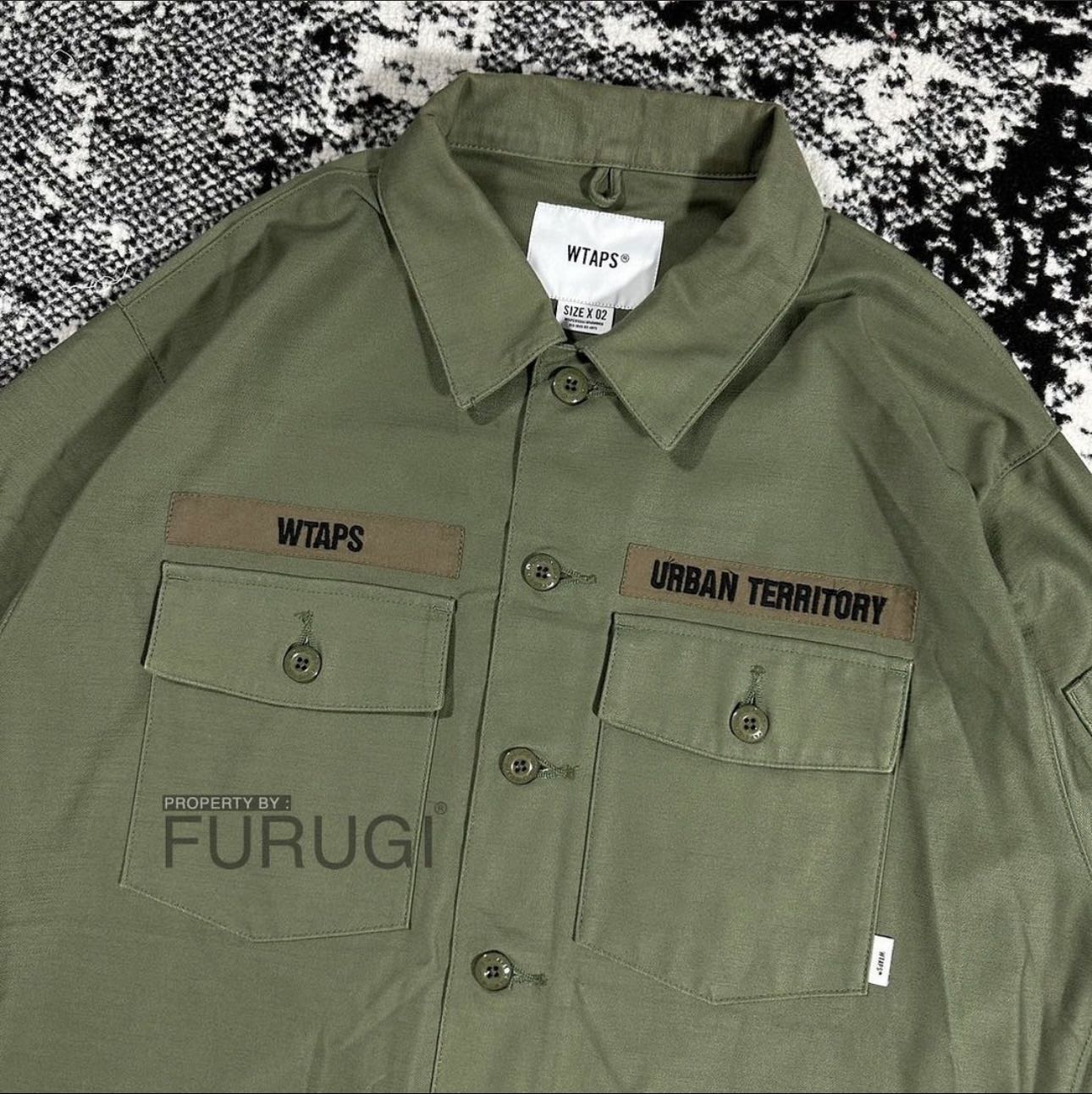 WTAPS BUDS LS　SHIRT. COTTON.SATIN WTAPS WTAPS BUDS LS COTTON SATIN - M | frgco | REVERSIBLE