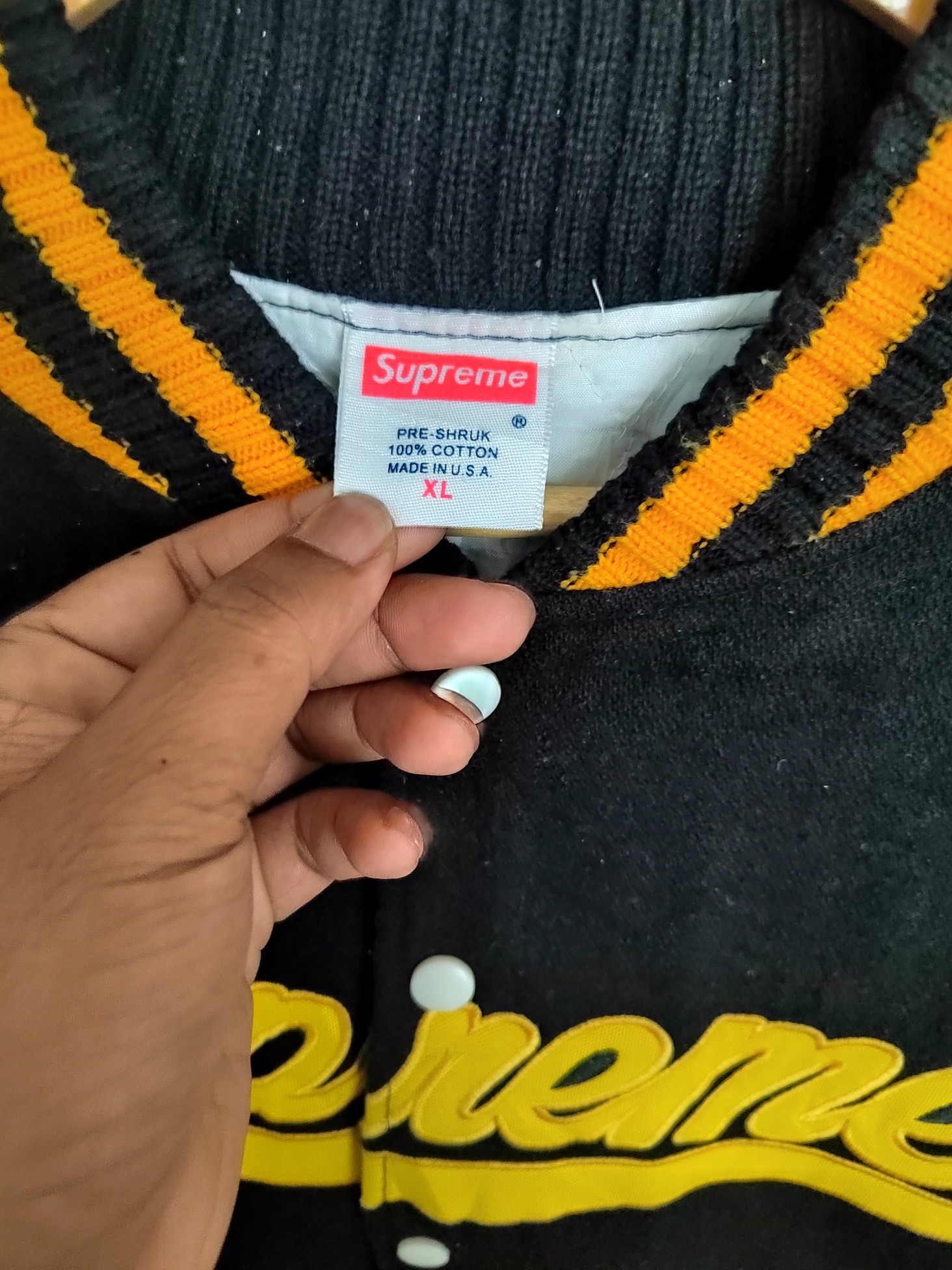 supreme sacred heart varsity Jacket - 2
