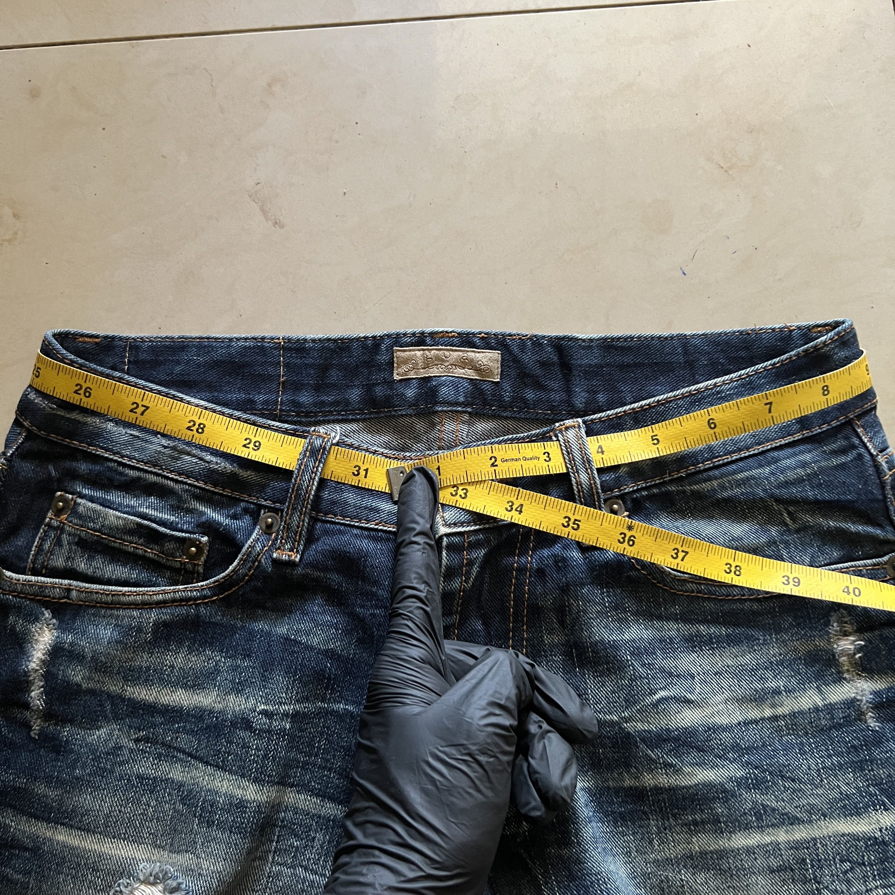 Goa Clawmark distressed flared jeans 00s - 10