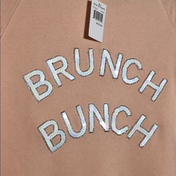 Bow & Drape Brunch Sequin Embellished Sweatshirt - 6