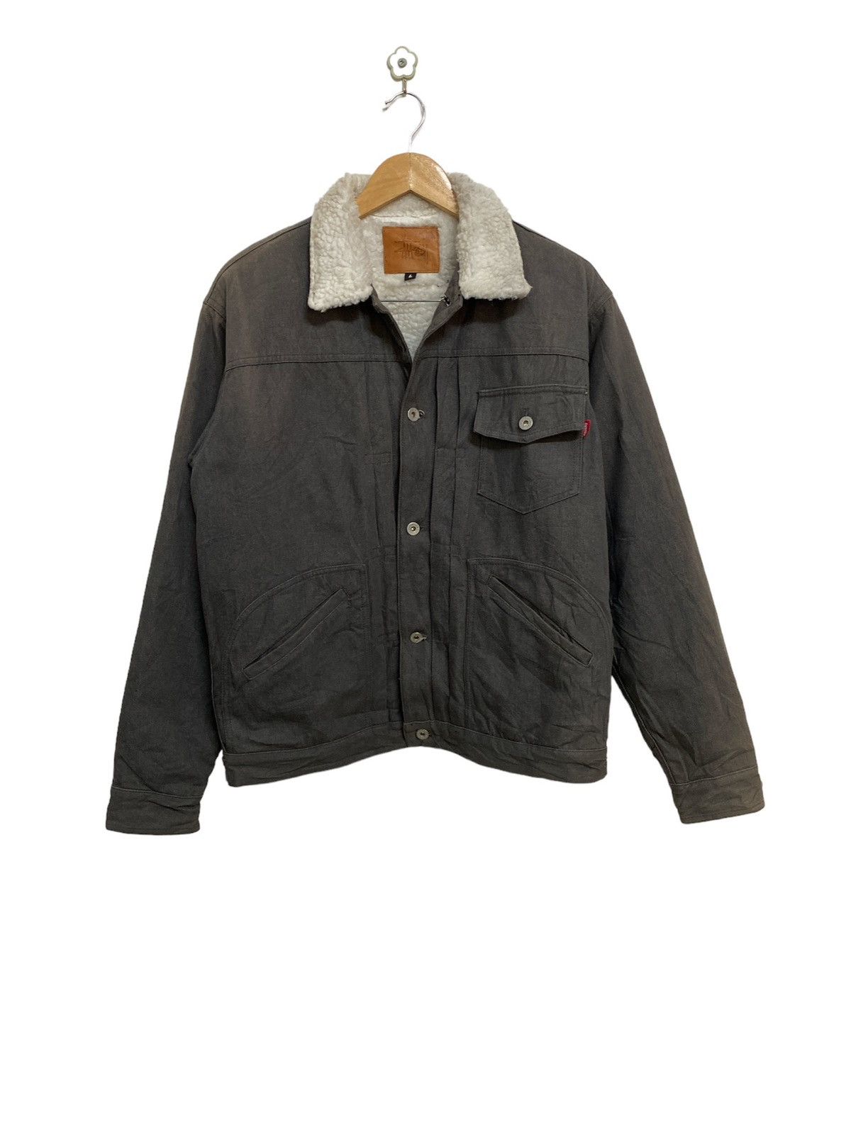 Vintage Stussy Sherpa Denim Jacket - 2