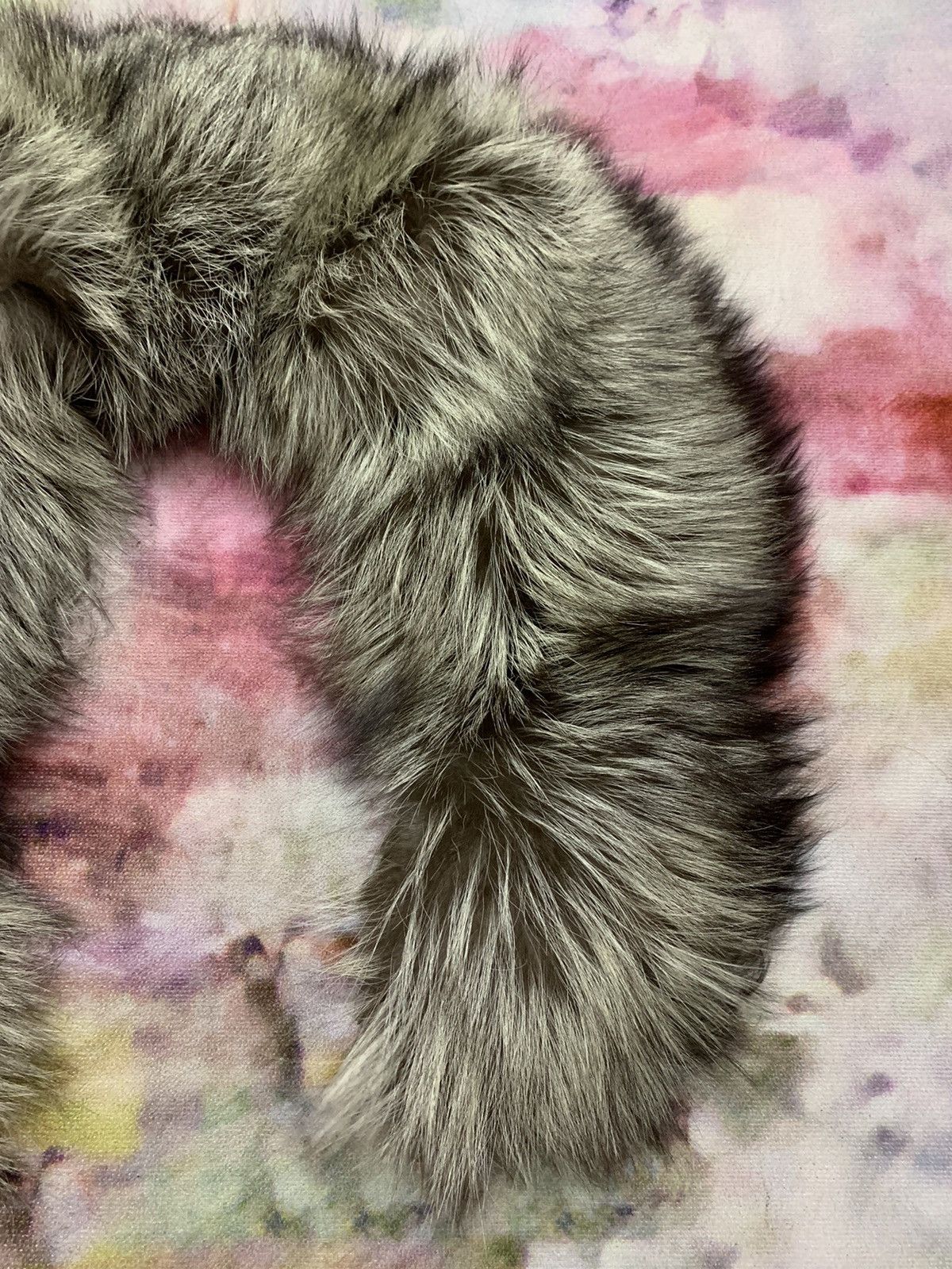 Mink Fur Coat - Luxury Saga Fox Furs Collar Scarf - 6