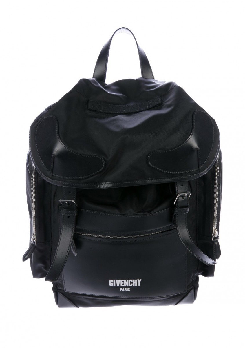 Leather trimmed Backpack - 1