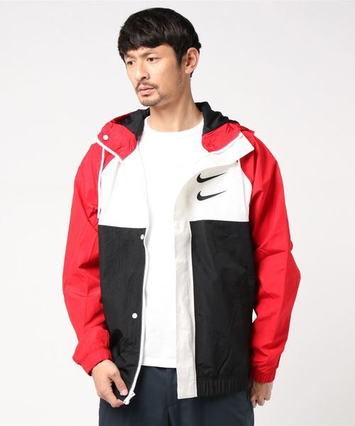 Nike Double Swoosh Woven Jacket hoodie Windbreaker - 1