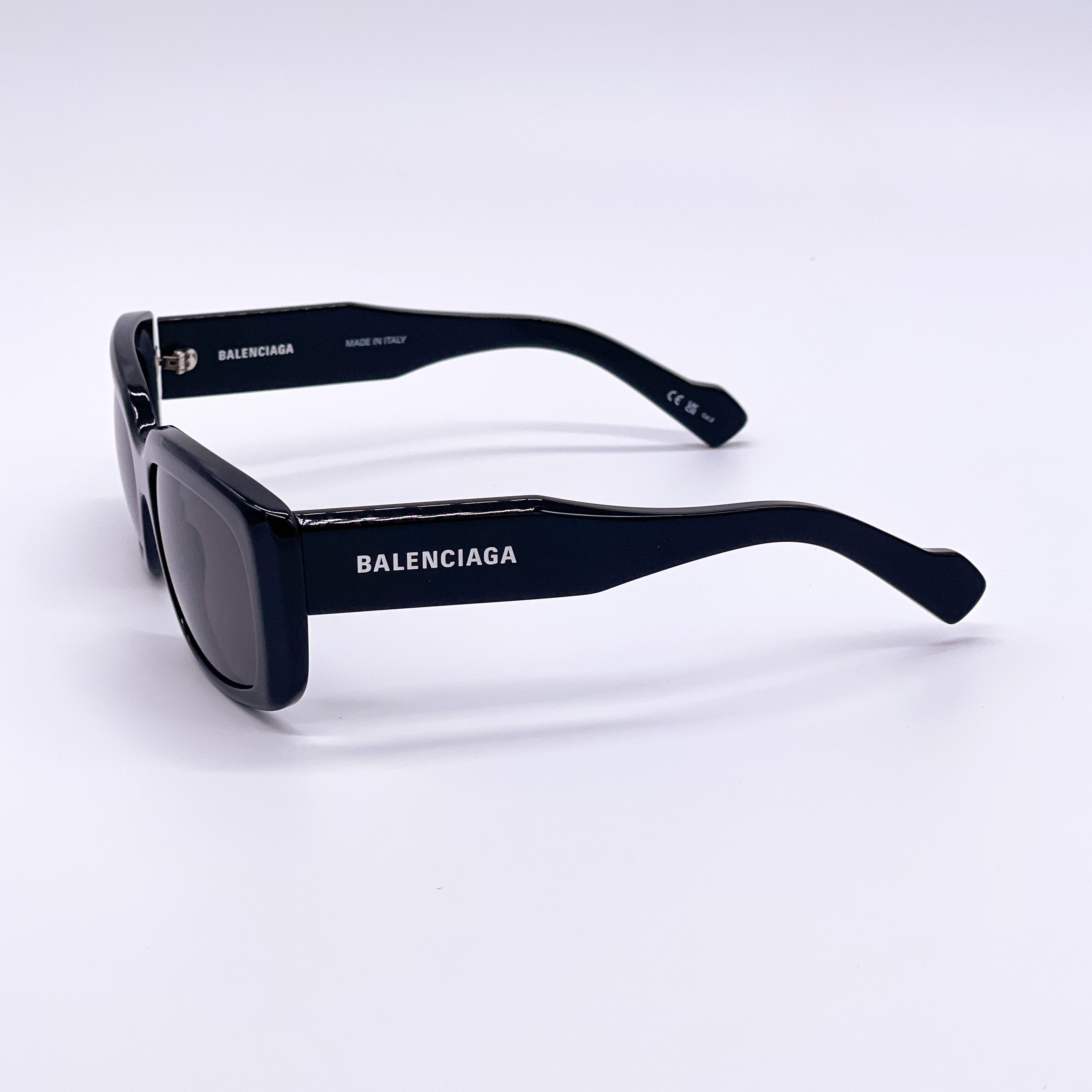 NEW BALENCIAGA BB0072S 001 BLACK WOMEN SQUARE SUNGLASSES - 6