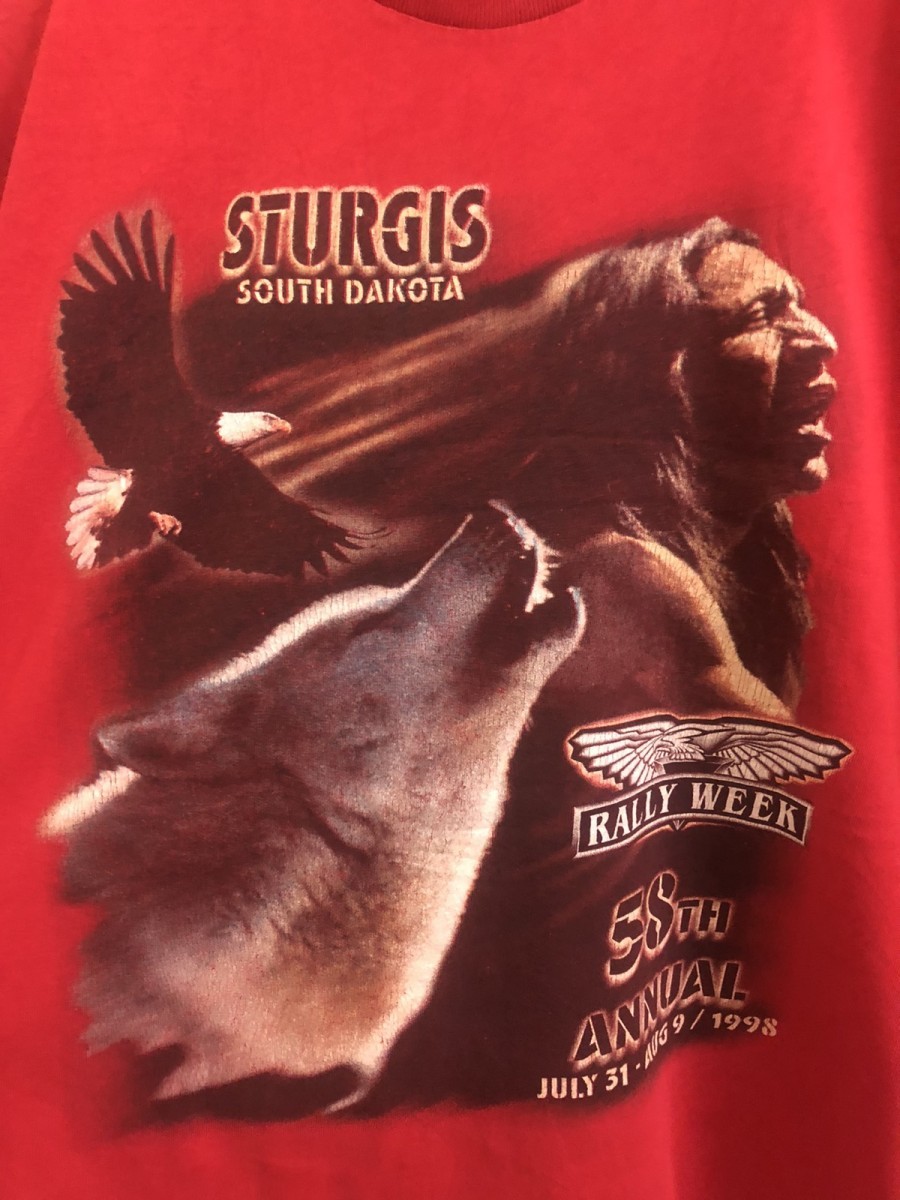 Vintage - 1998 Sturgis South Dakota Rally Week Dragon Shirt - 4