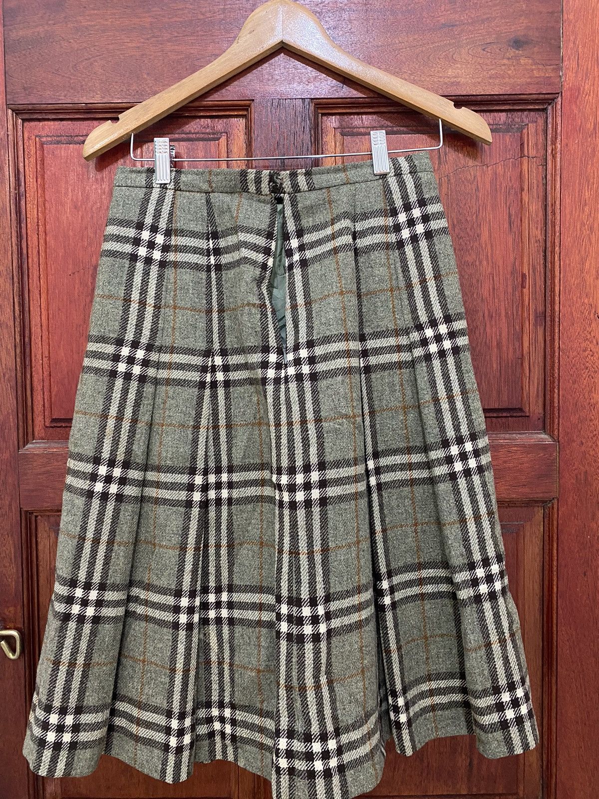 Burberry Prorsum - Vintage Burberry Wool Novacheck Skirt - 4