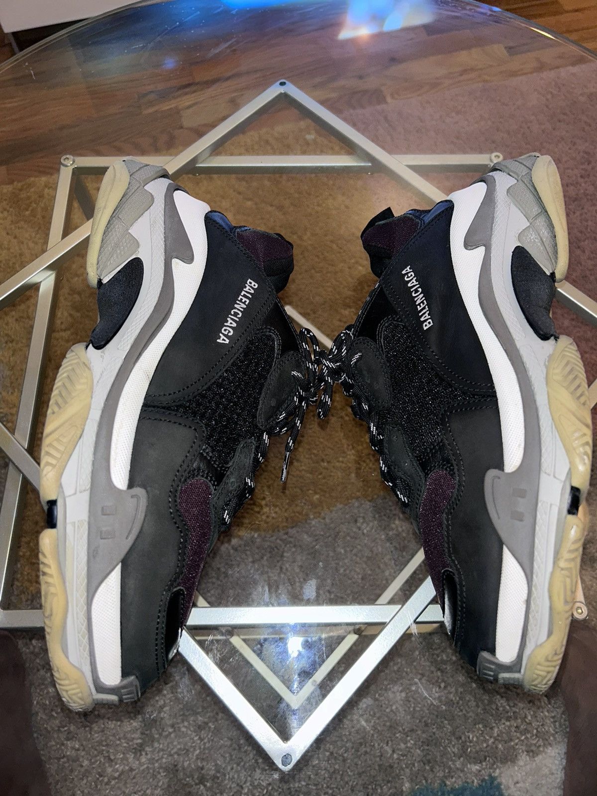 Balenciaga Burgundy triple S sneaker - 2