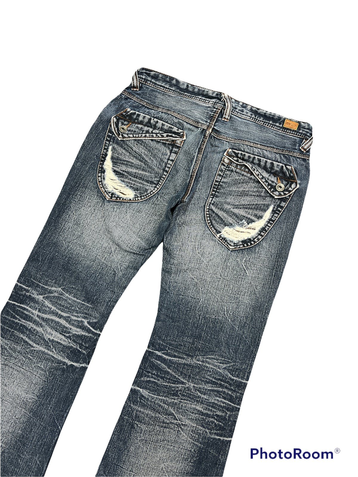 Distressed Japan Blue Flare by Nicole Club For Men Denim - 6