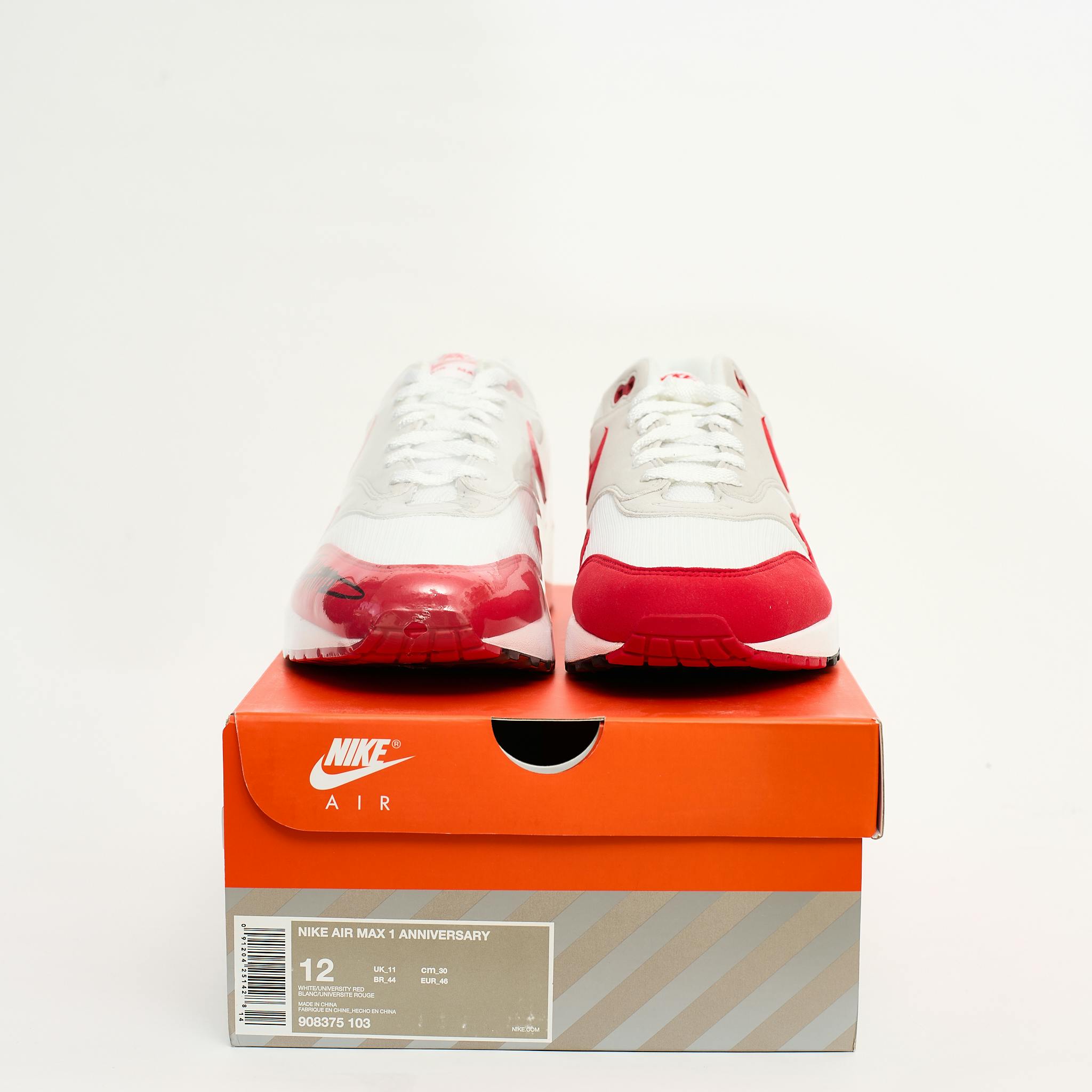 Nike Air Max 1 Anniversary Red Autographed Tinker Hatfield - 5