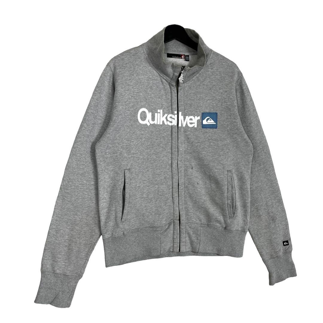 Vintage Quiksilver Streetwear Small Logo Zip Up Jacket SizeS - 3