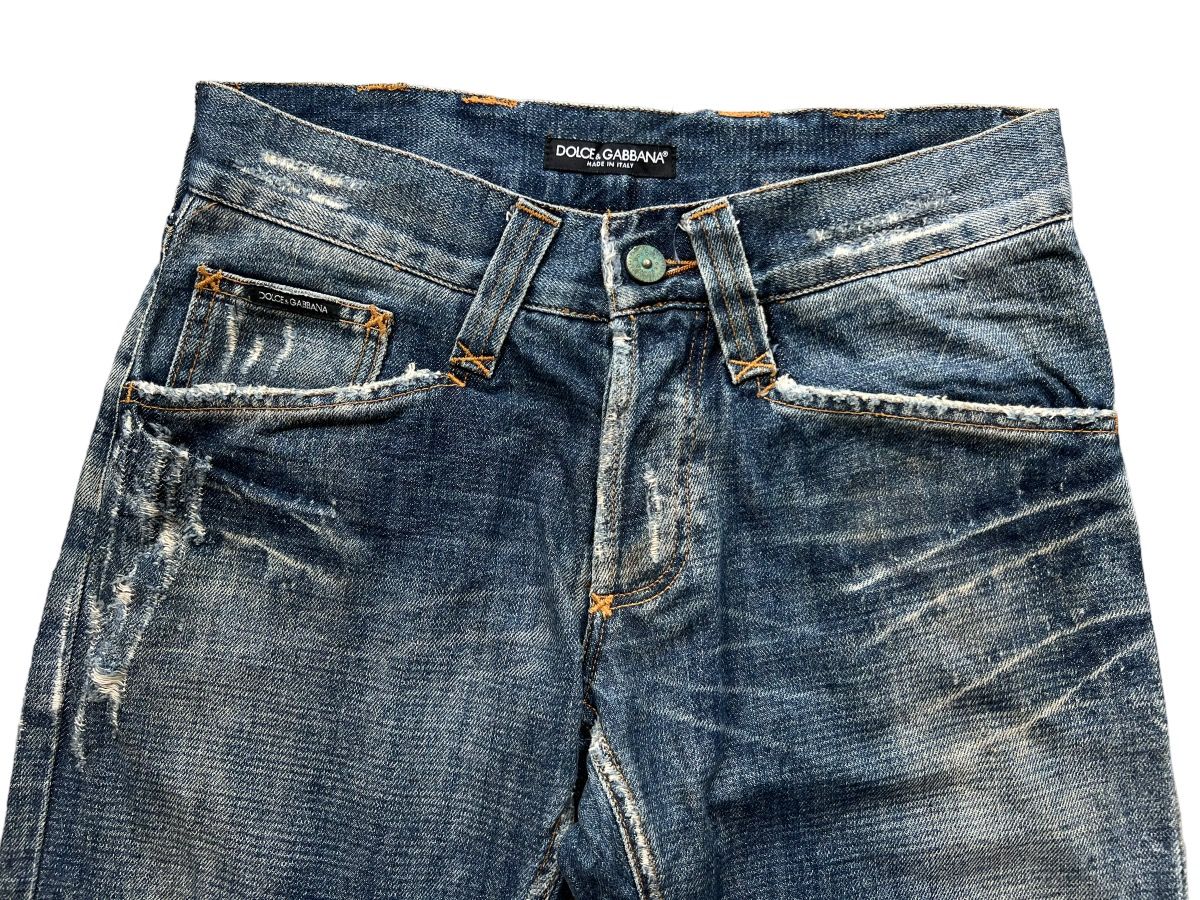 Dolce and Gabbana Crash Distressed Denim Jeans 31x32.5 - 9