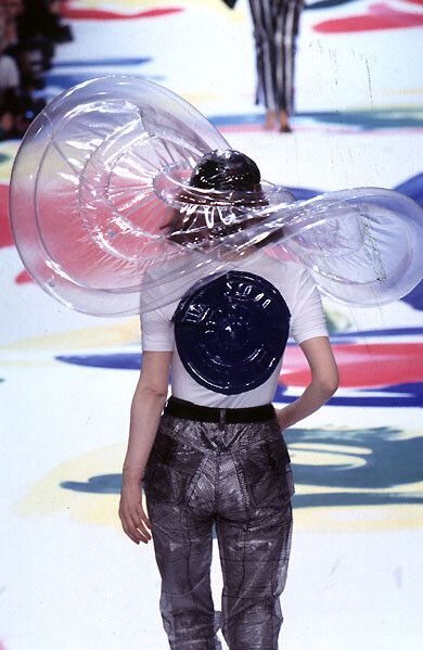Issey Miyake - SS96 See Through Plaid Trousers - 3