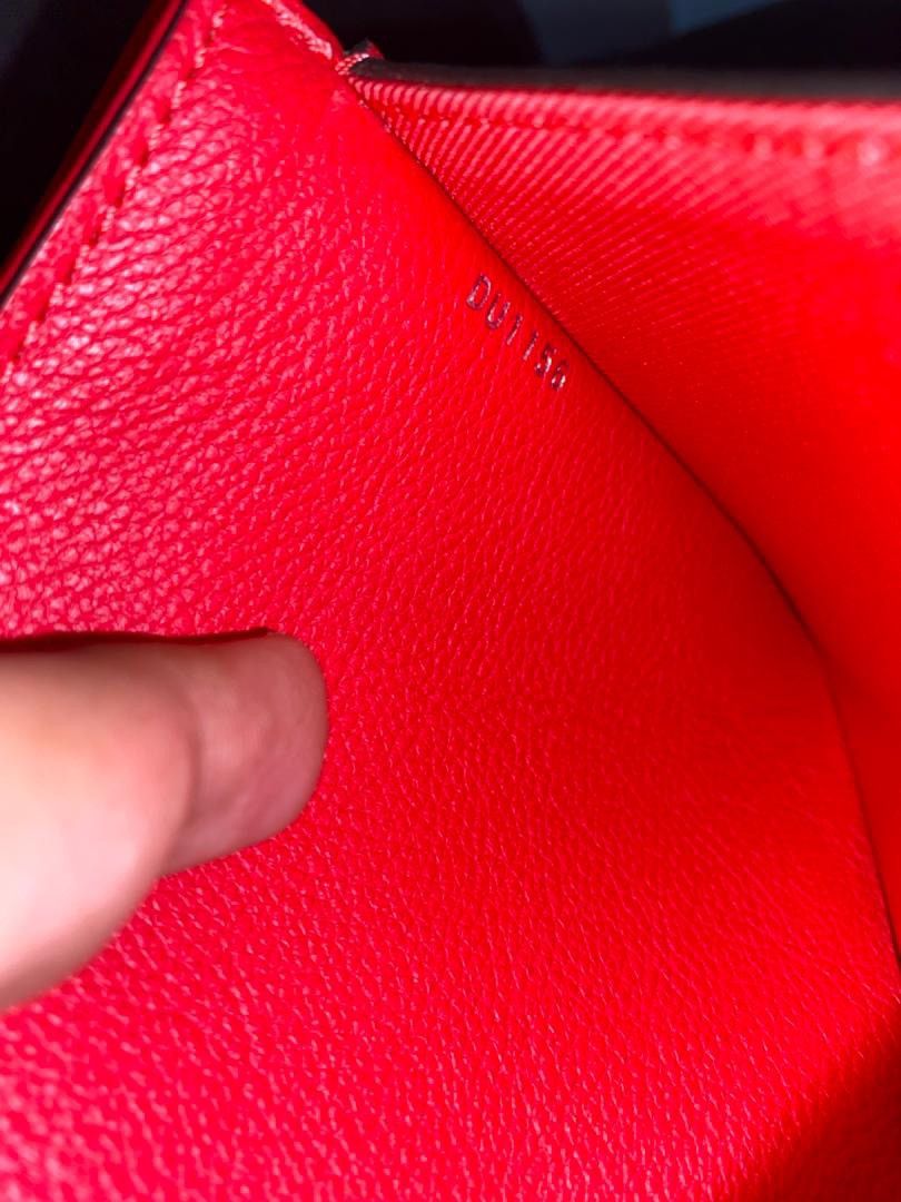 Authentic LOUIS VUITTON Rubis Calf Leather BB Red - 13