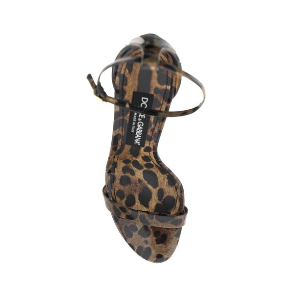 Dolce&Gabbana leopard print glossy leather sandals Size EU 40 for Women - 2