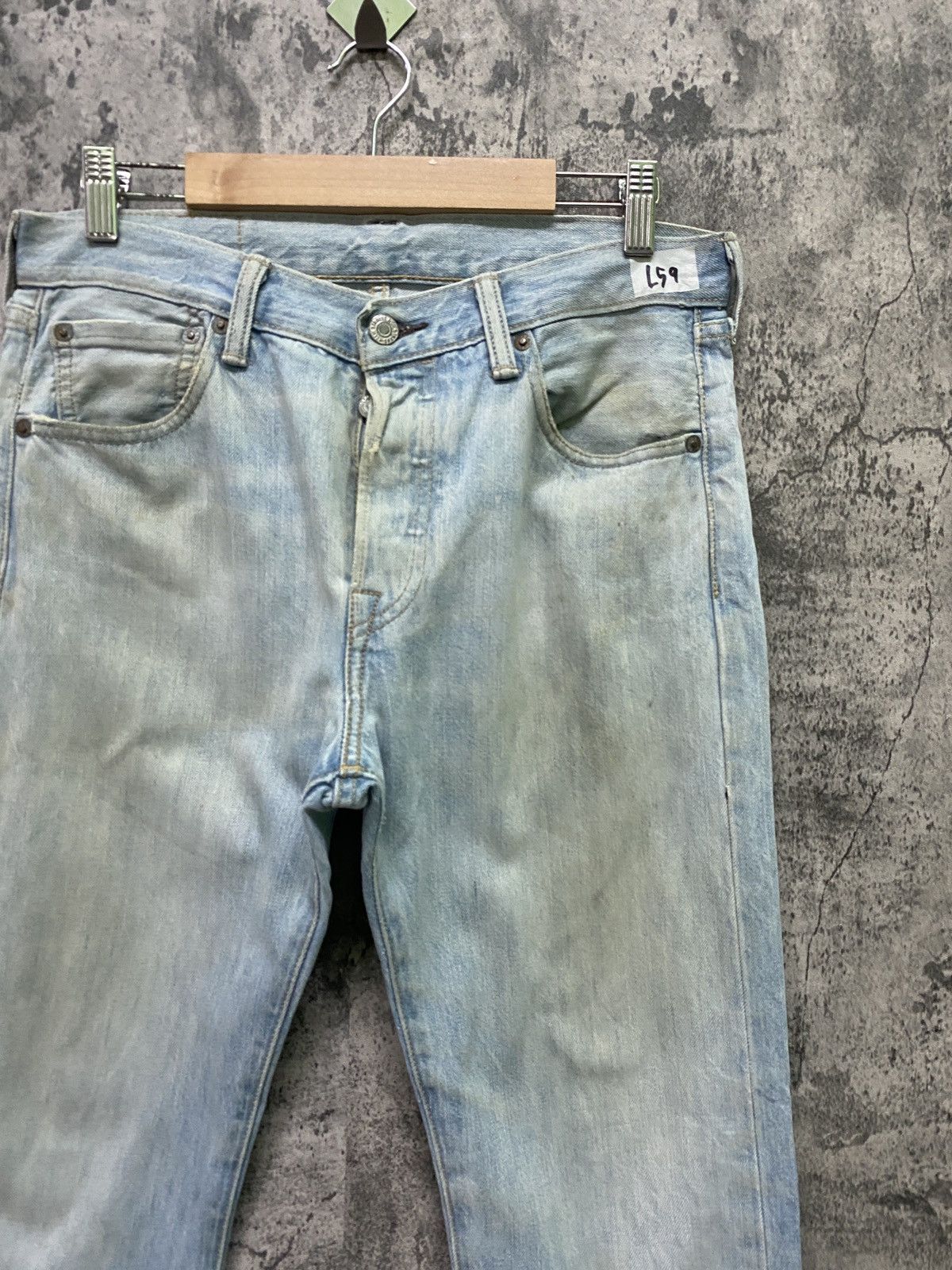 Vintage LEVIS 501 Light Wash Denim -L59 - 5