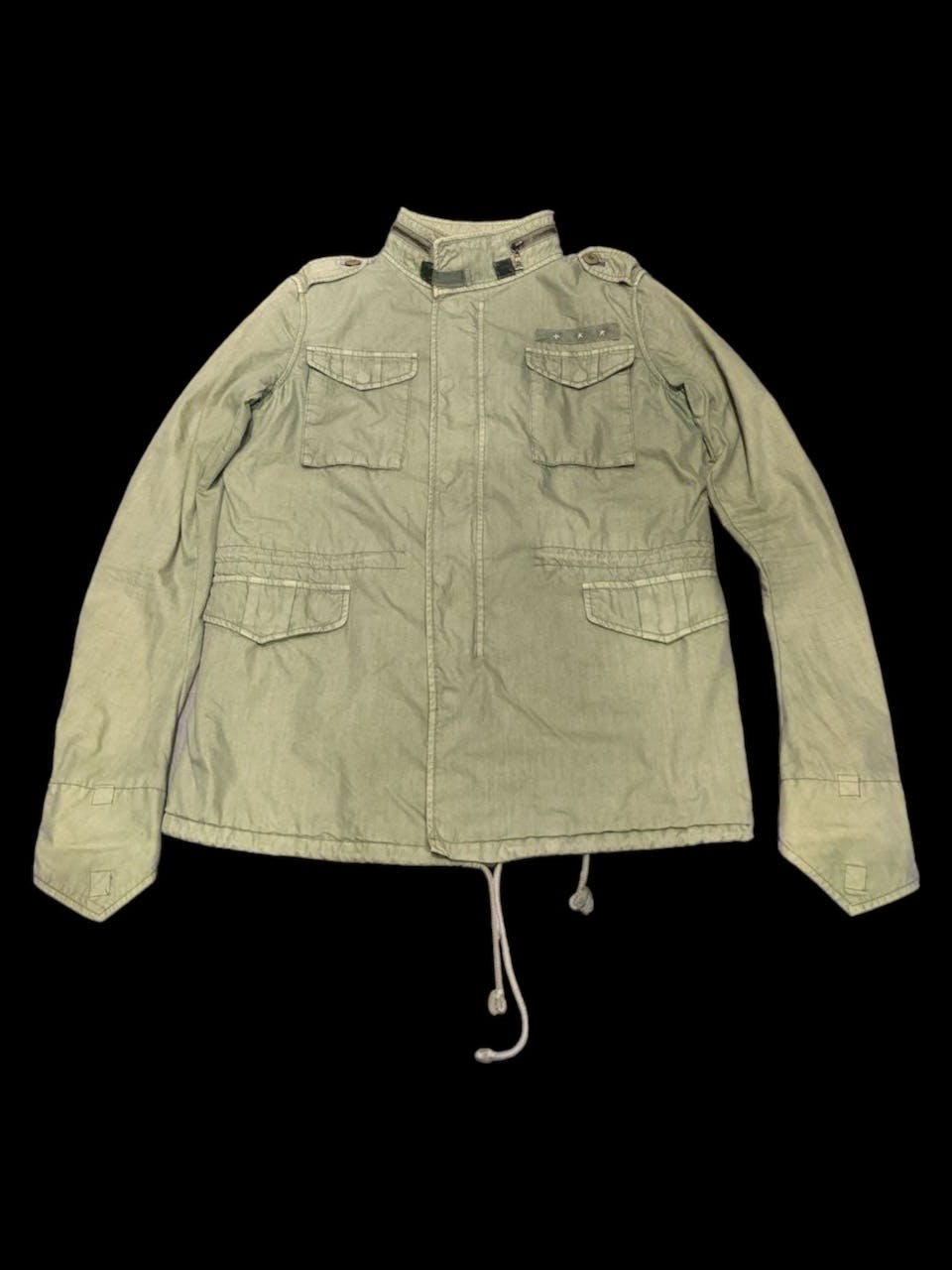 BEAMS TAXI DRIVER M65 ARMY JACKET IN GREEN ARMY COLOUR - 8