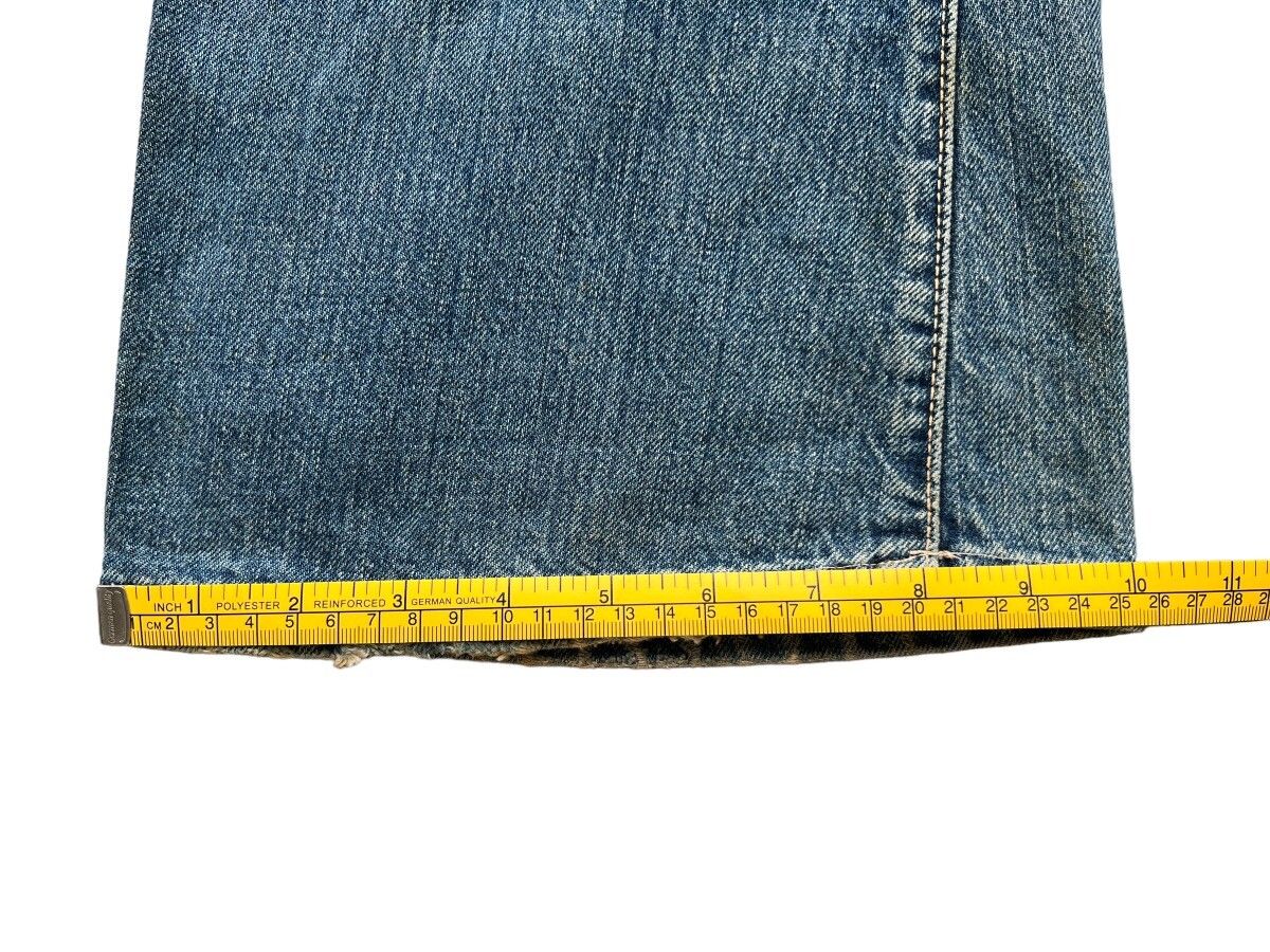 Hype - Vintage 80s Edwin Bushpant Patchwork Distressed Flare Jeans - 18