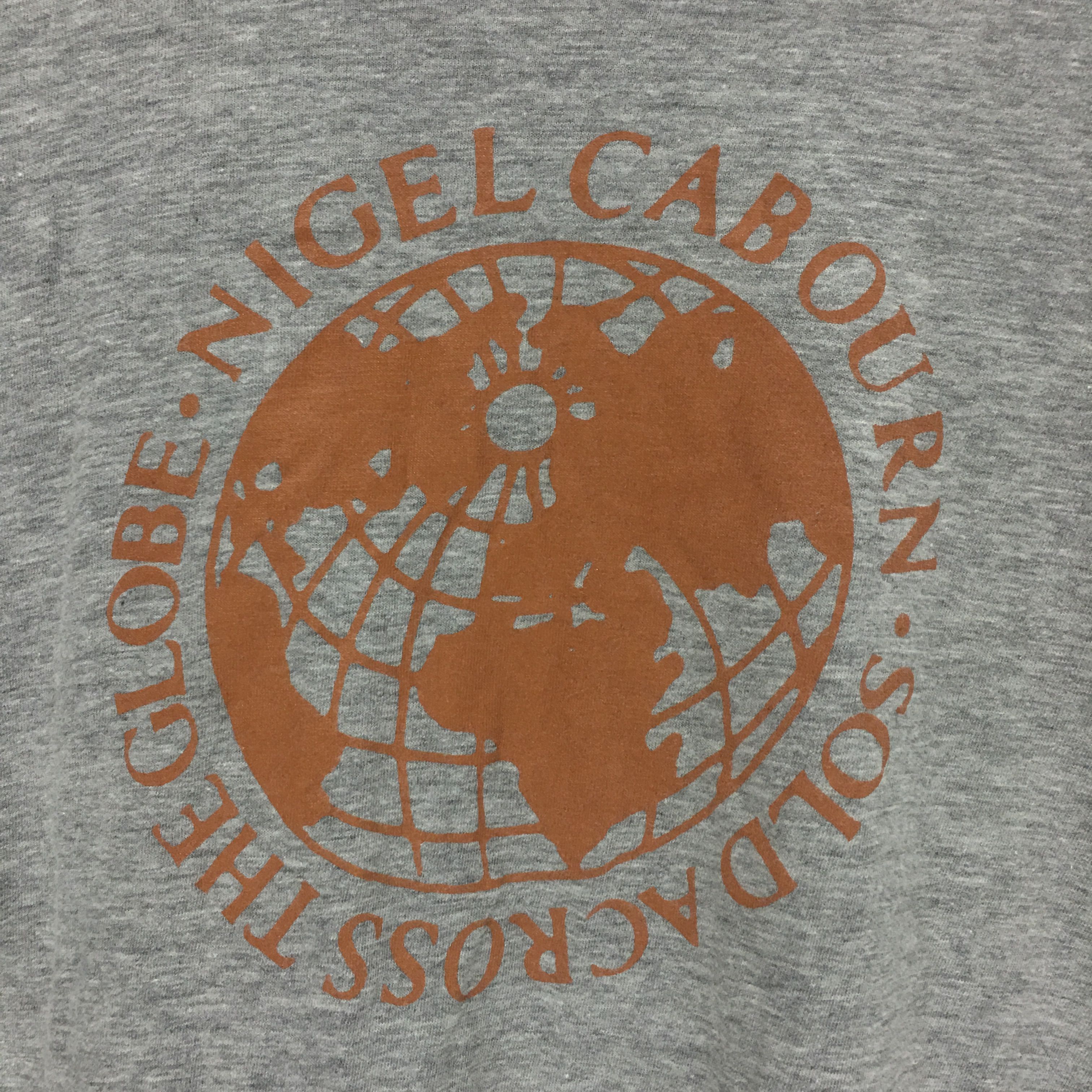 NIGEL CABOURN ENGLAND Designer The Globe Logo Tee Shirt - 3