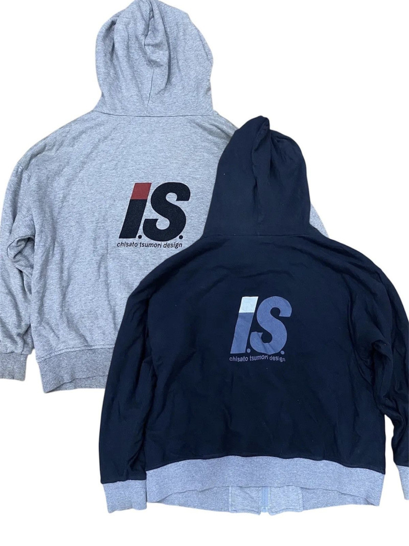 Other Designers Issey Miyake Sport IS Reversible Big Logo Zip