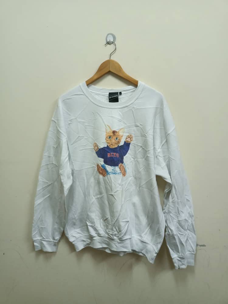 Beams cat printed sweatshirt - 1