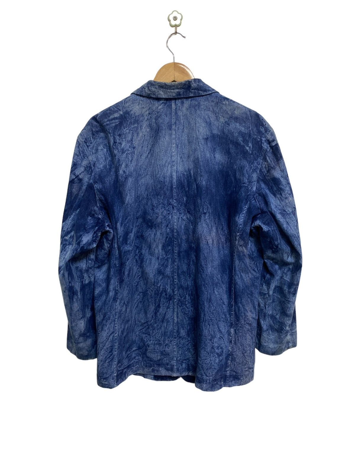 Rare🔥Archive Issey Miyake Dyed Indigo Bleach Jacket - 7