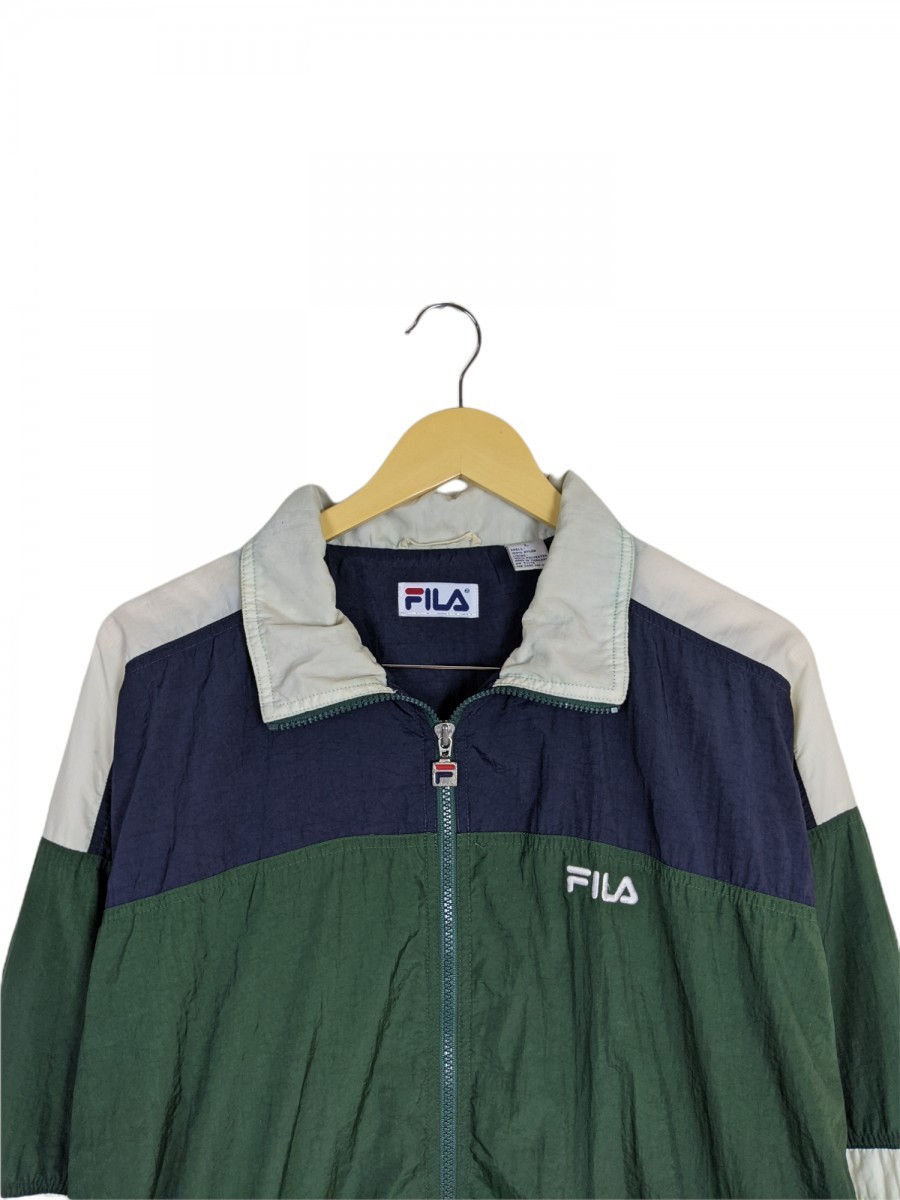 Fila - 90s Oversized Sweater Light Jacket Nylon - 2