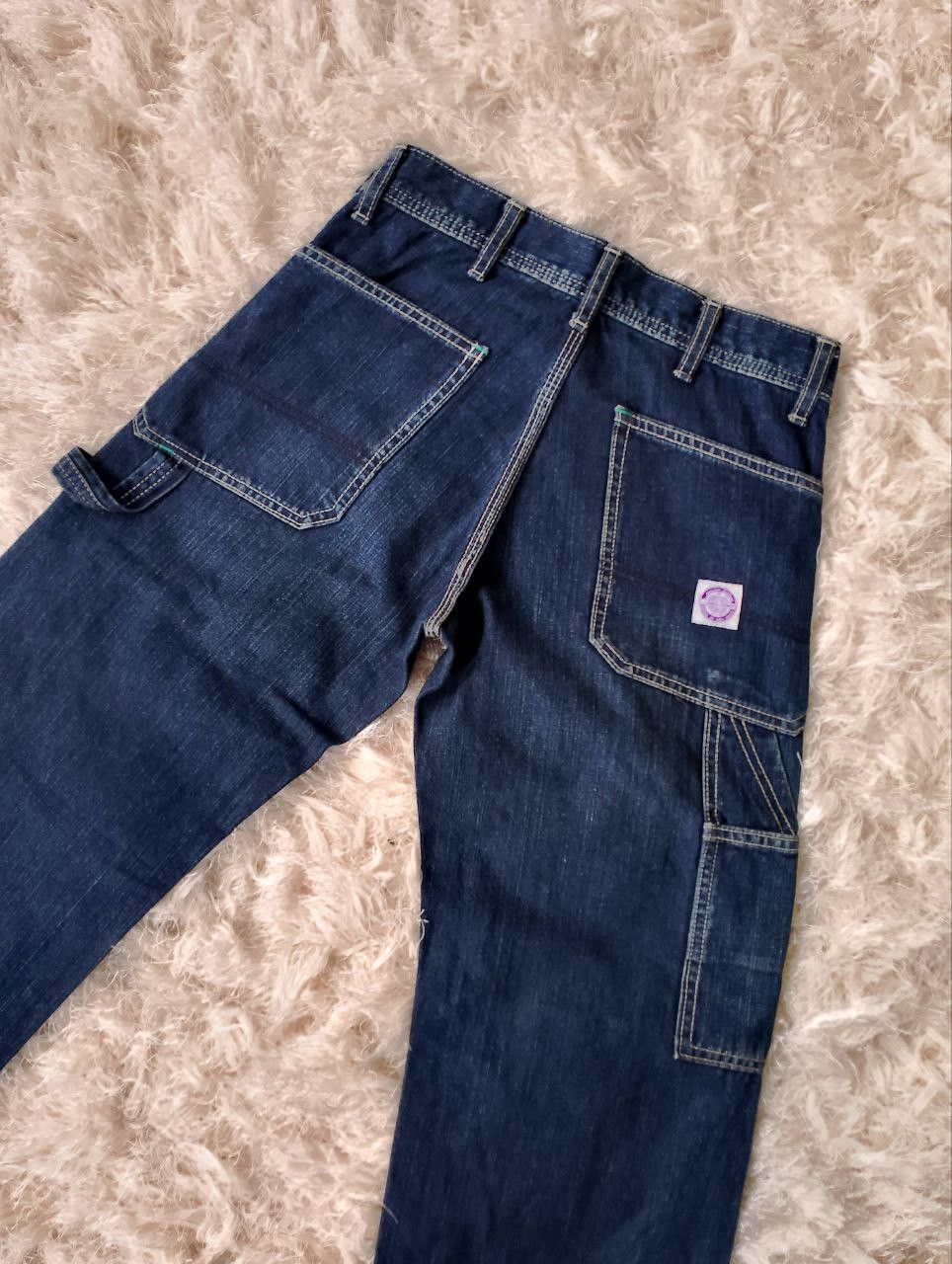 If Six Was Nine - Rare ANDJUMP JAPAN Luxury Workwear Carpenter Denim Jeans - 5
