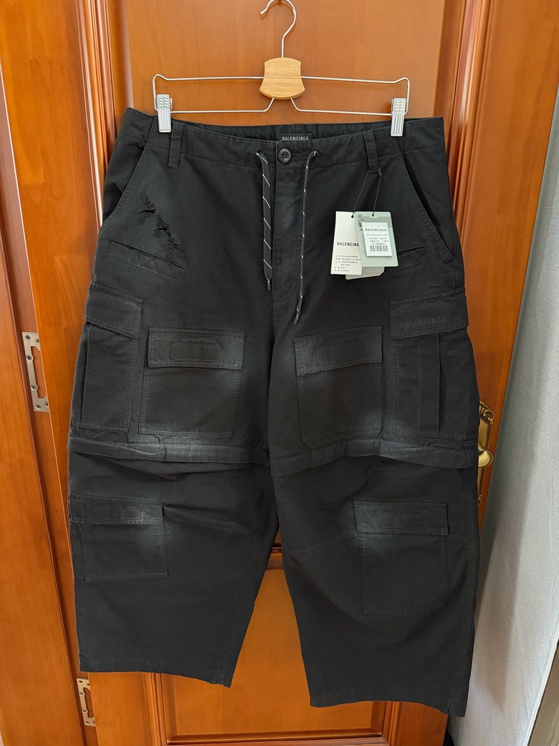 Balenciaga Washed Vintage Cargo Shorts - 1