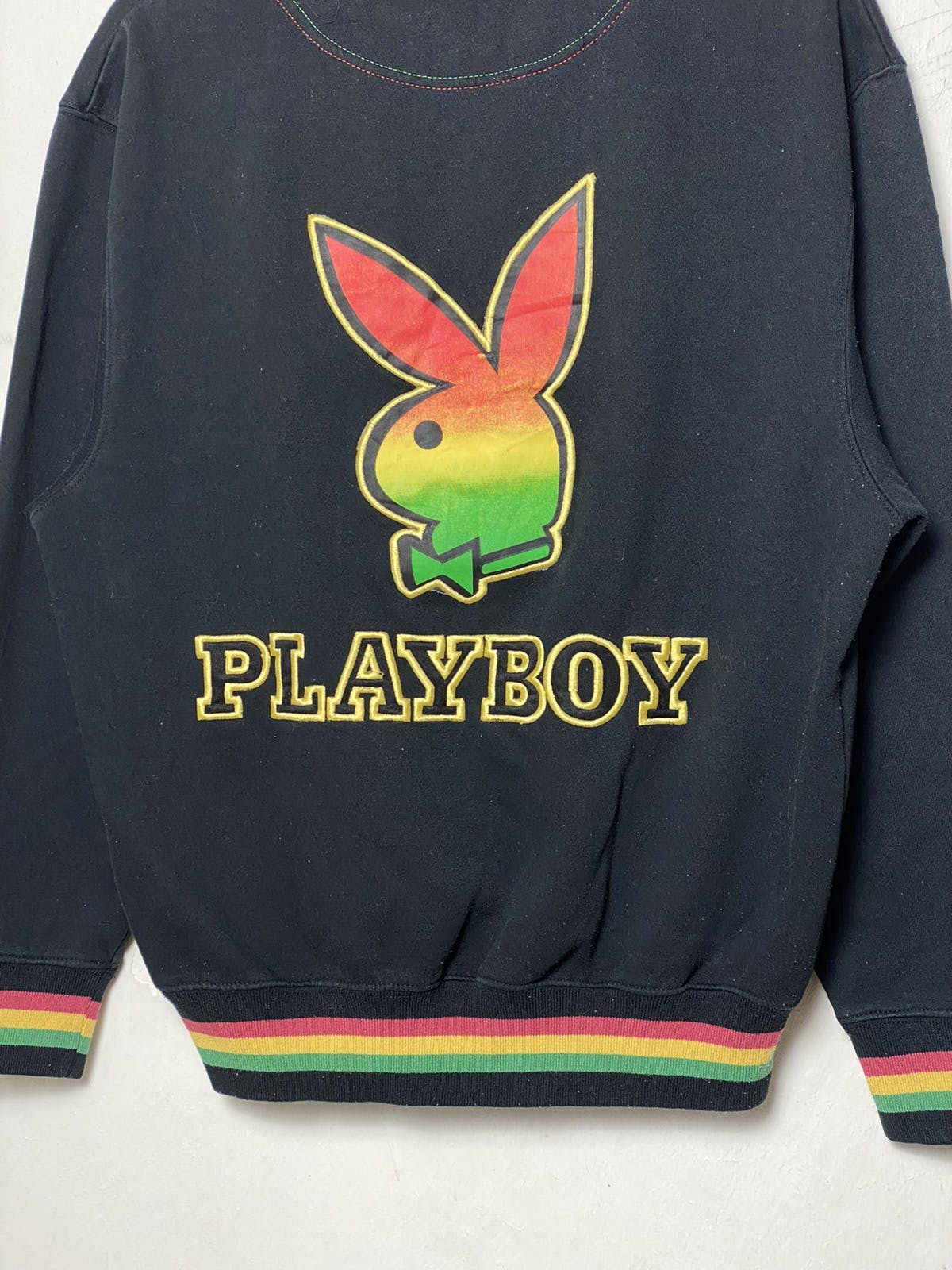 Vintage Playboy Rasta Embroidered Crewneck - 3