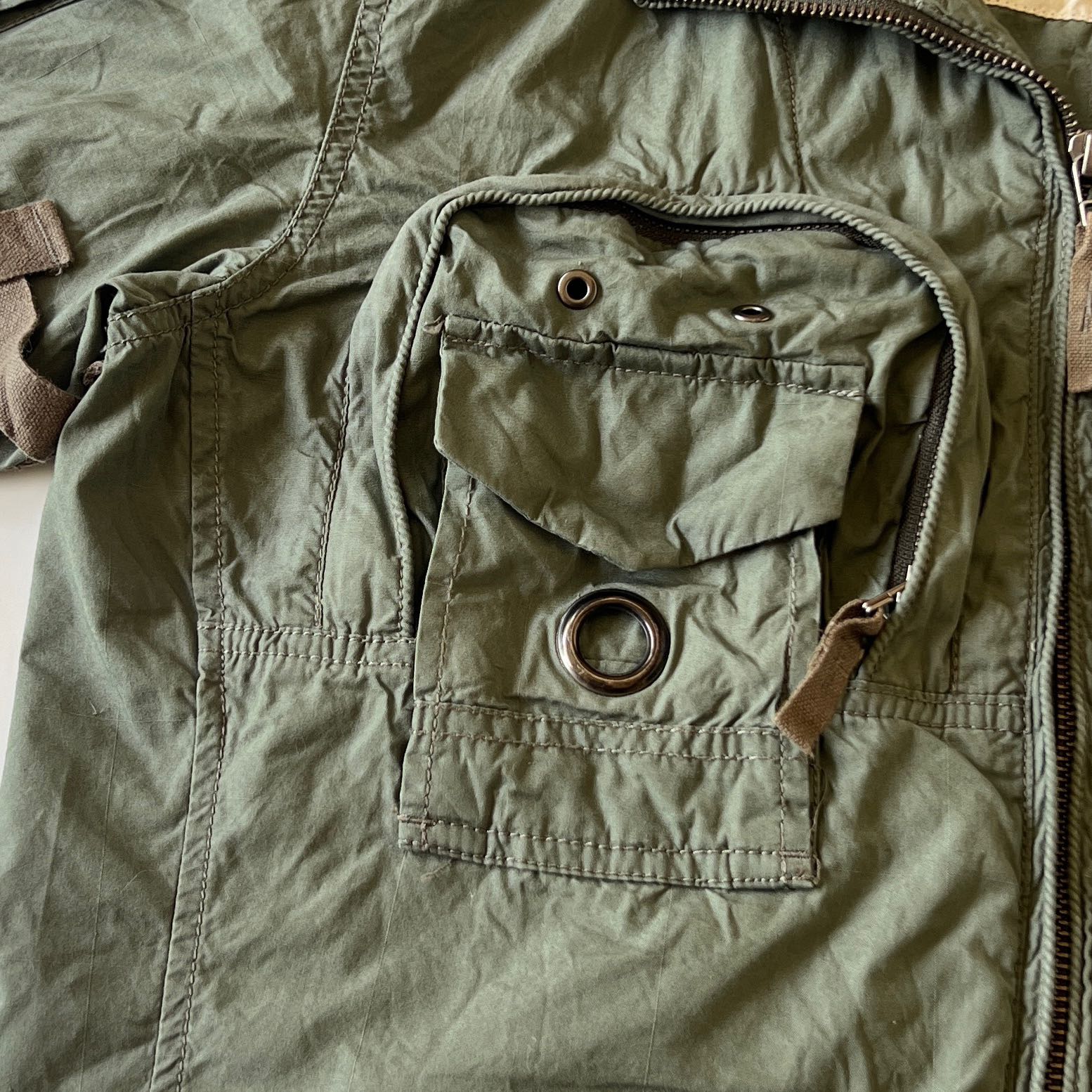 Avirex Flight Tactical Parachute Button Ups Military Uniform - 7