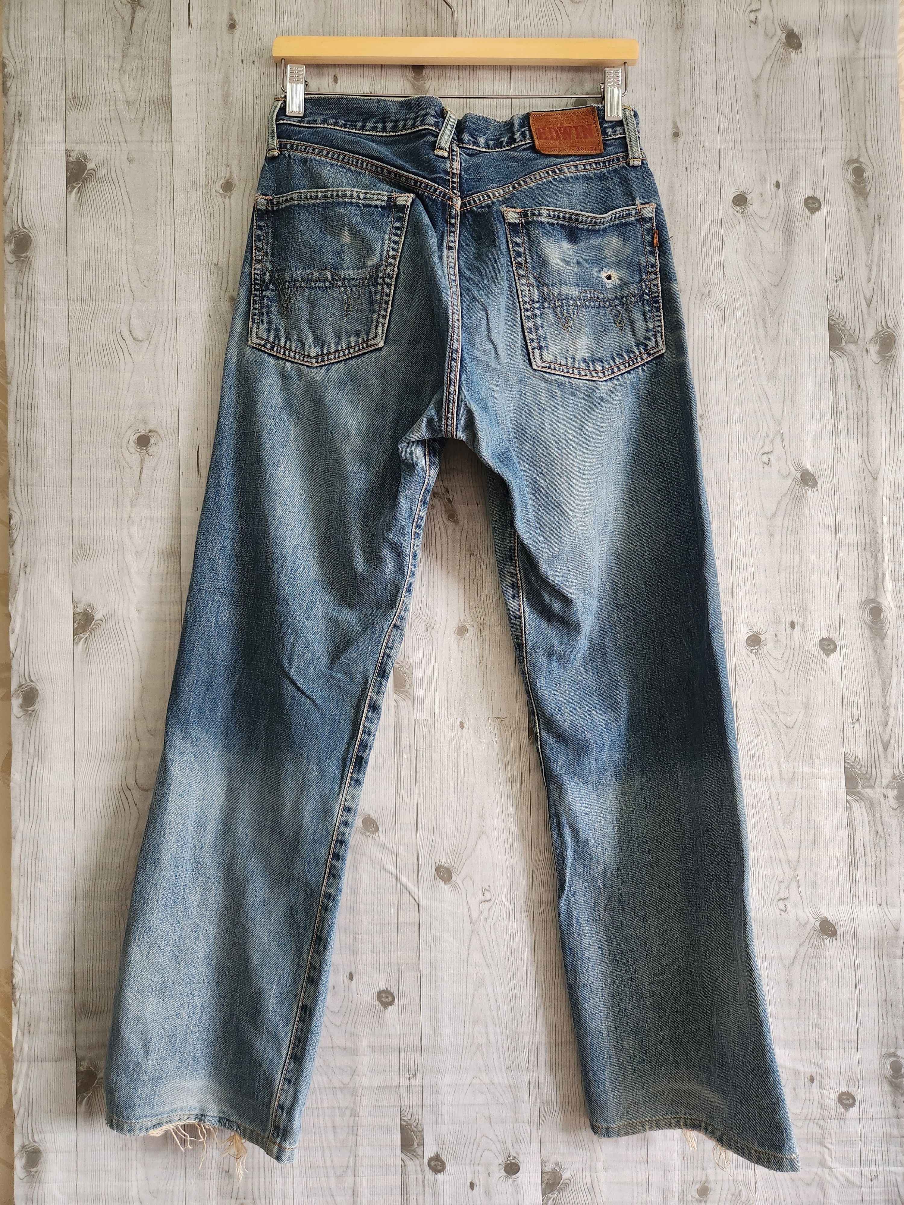 Vintage Distressed Edwin Redline Selvedge Jeans - 14