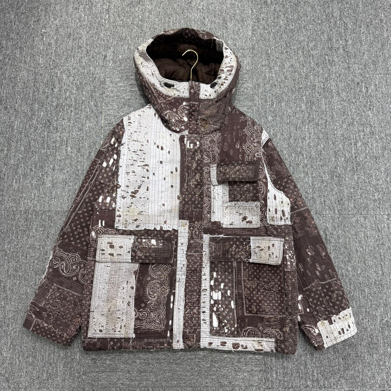 Givenchy boro sashiko cashew flower broken patchwork jacket - 1