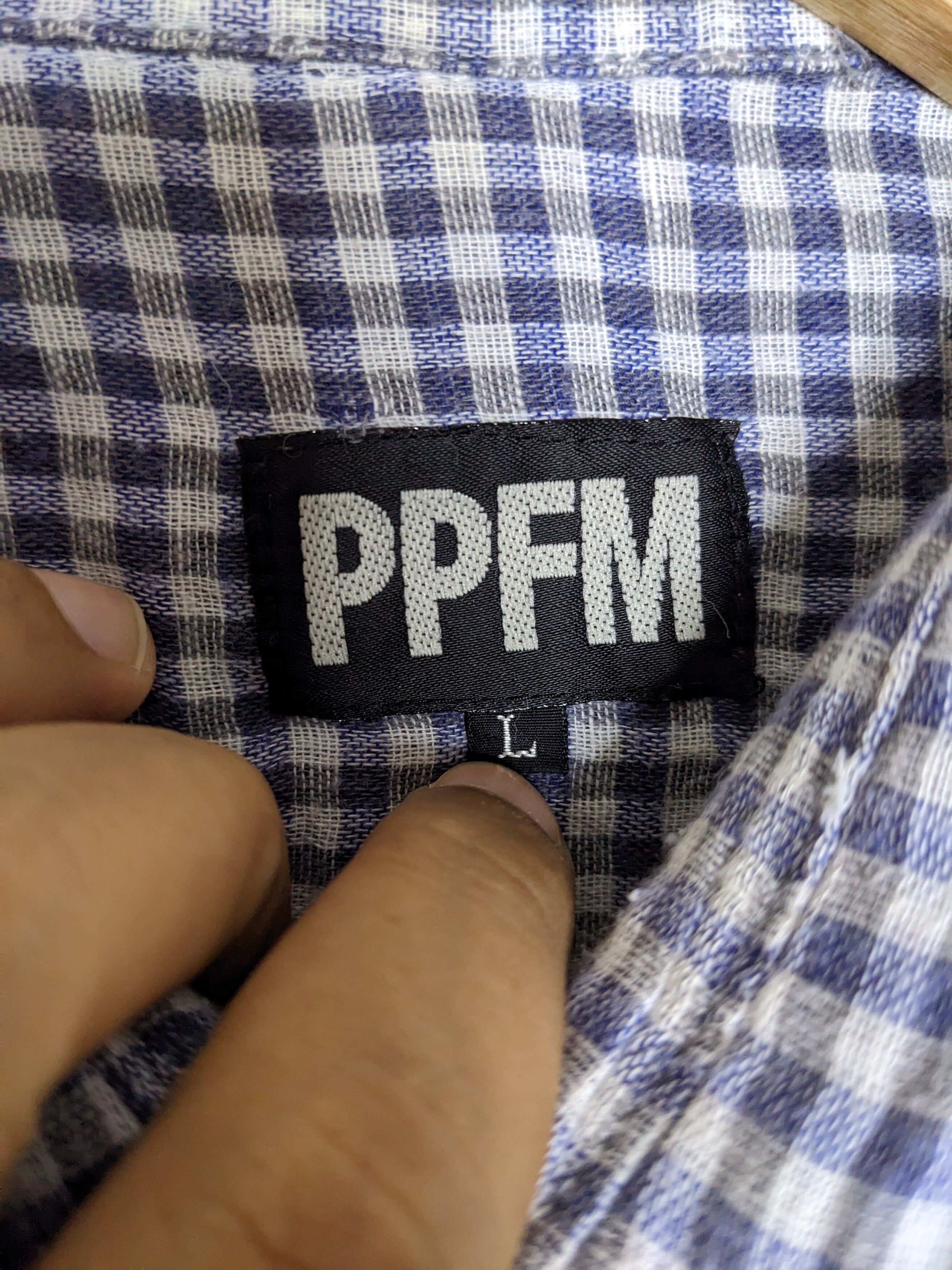 Japanese Brand - PPFM Eastern Rock Reconstruct Double Collar Shirt M Japan. - 15