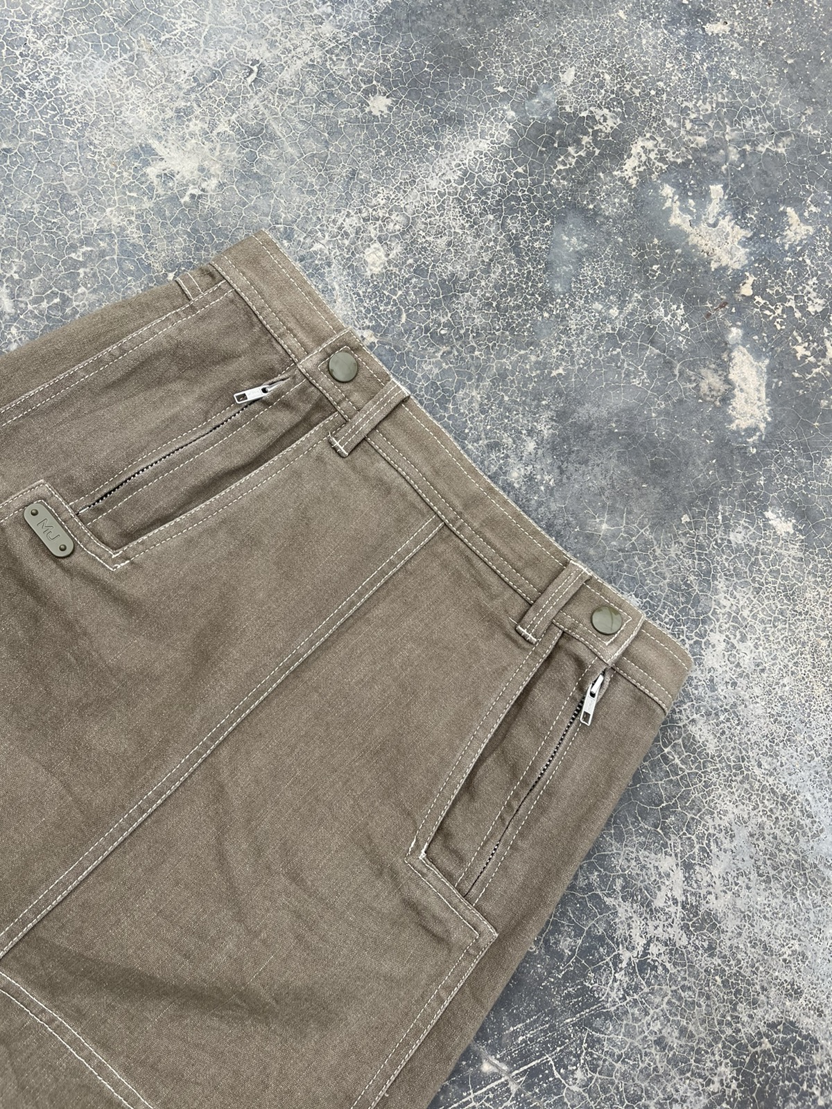 Marc Jacobs Brown Zipper mini denim skirt - 3