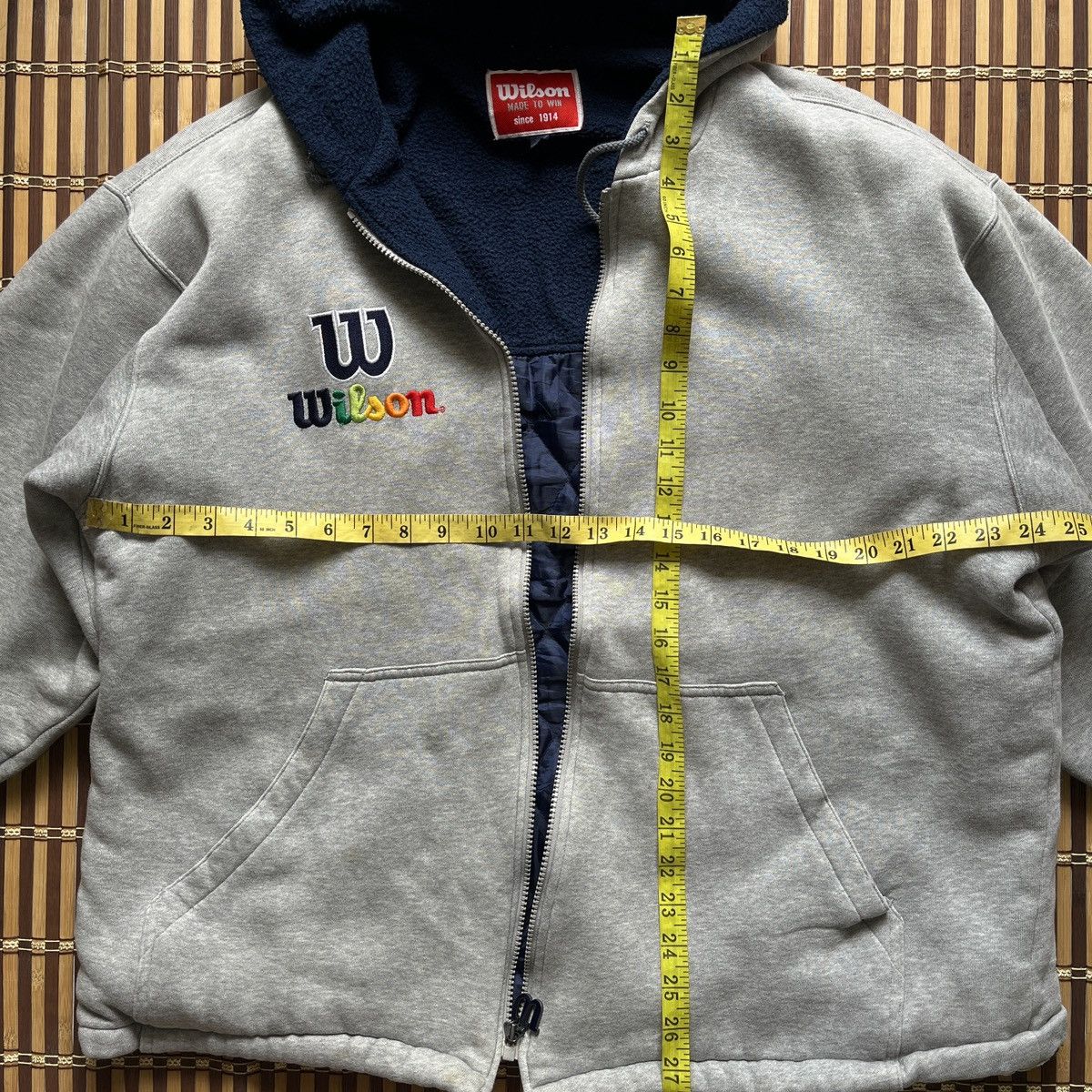 Vintage - Big Spellout Wilson Sweatshirts Hoodie - 15